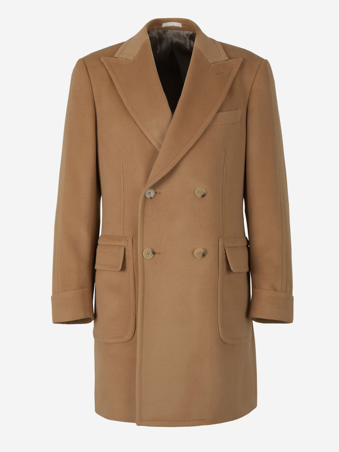 Scabal Abrigo Solapas Lana color Caramelo sku 341-000497 01 - Foto 1