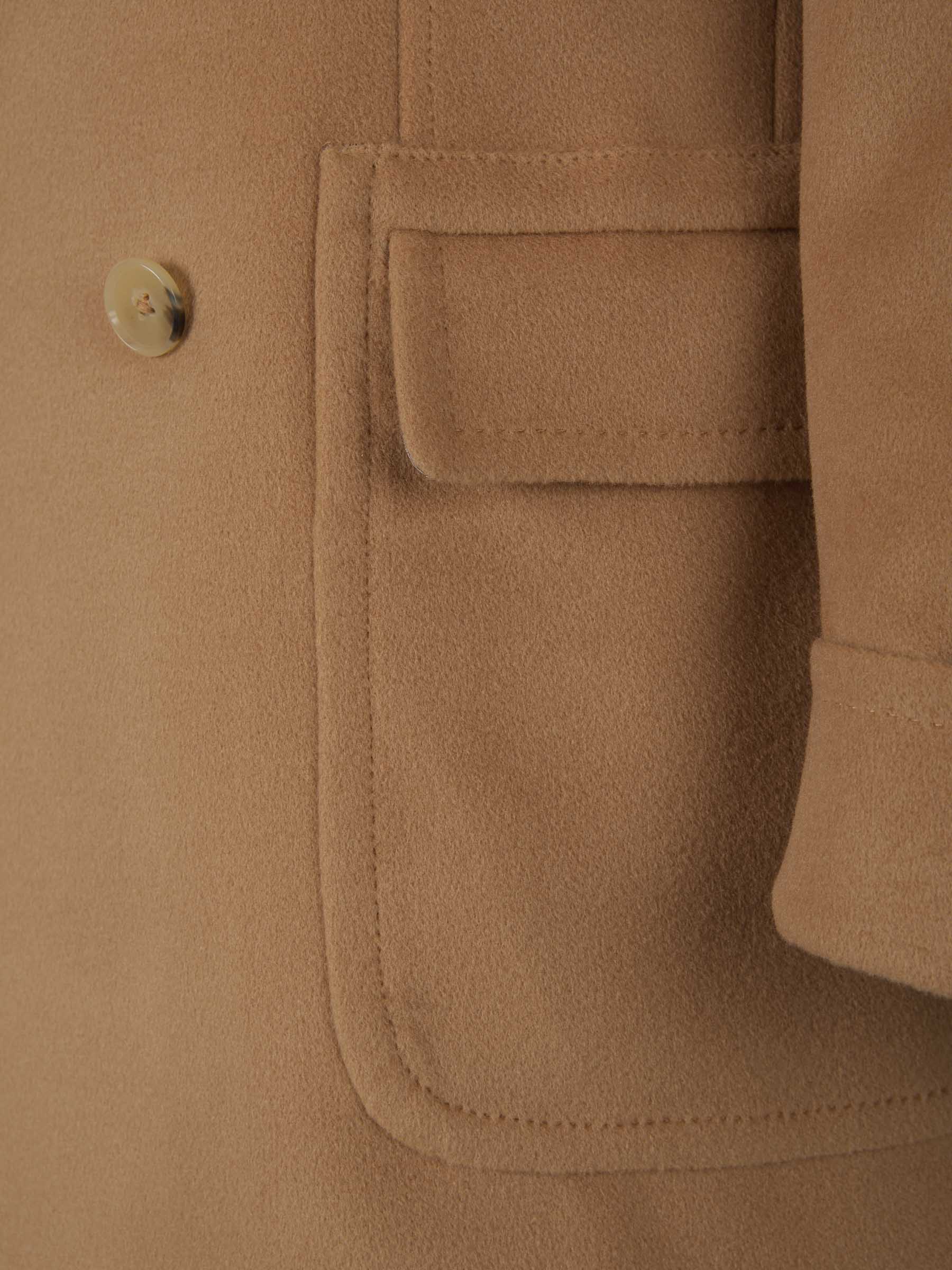 Scabal Abrigo Solapas Lana color Caramelo sku 341-000497 01 - Foto 4