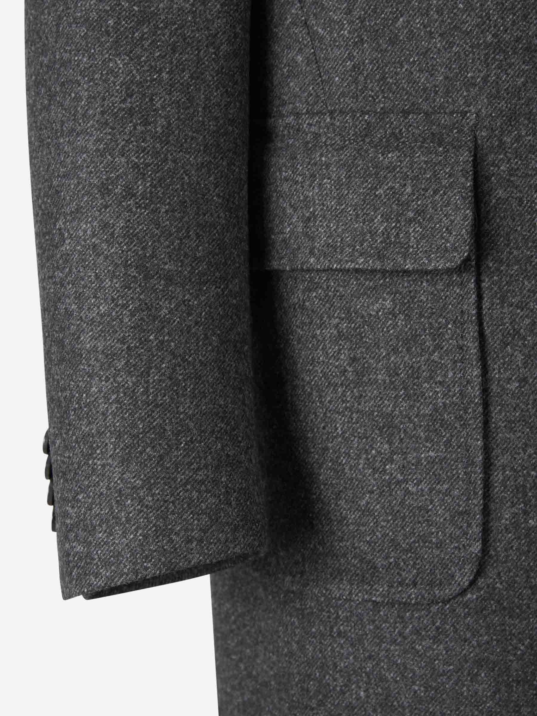 Canali Abrigo Lana Bolsillos color Gris Oscuro sku 341-000507 01 - Foto 2