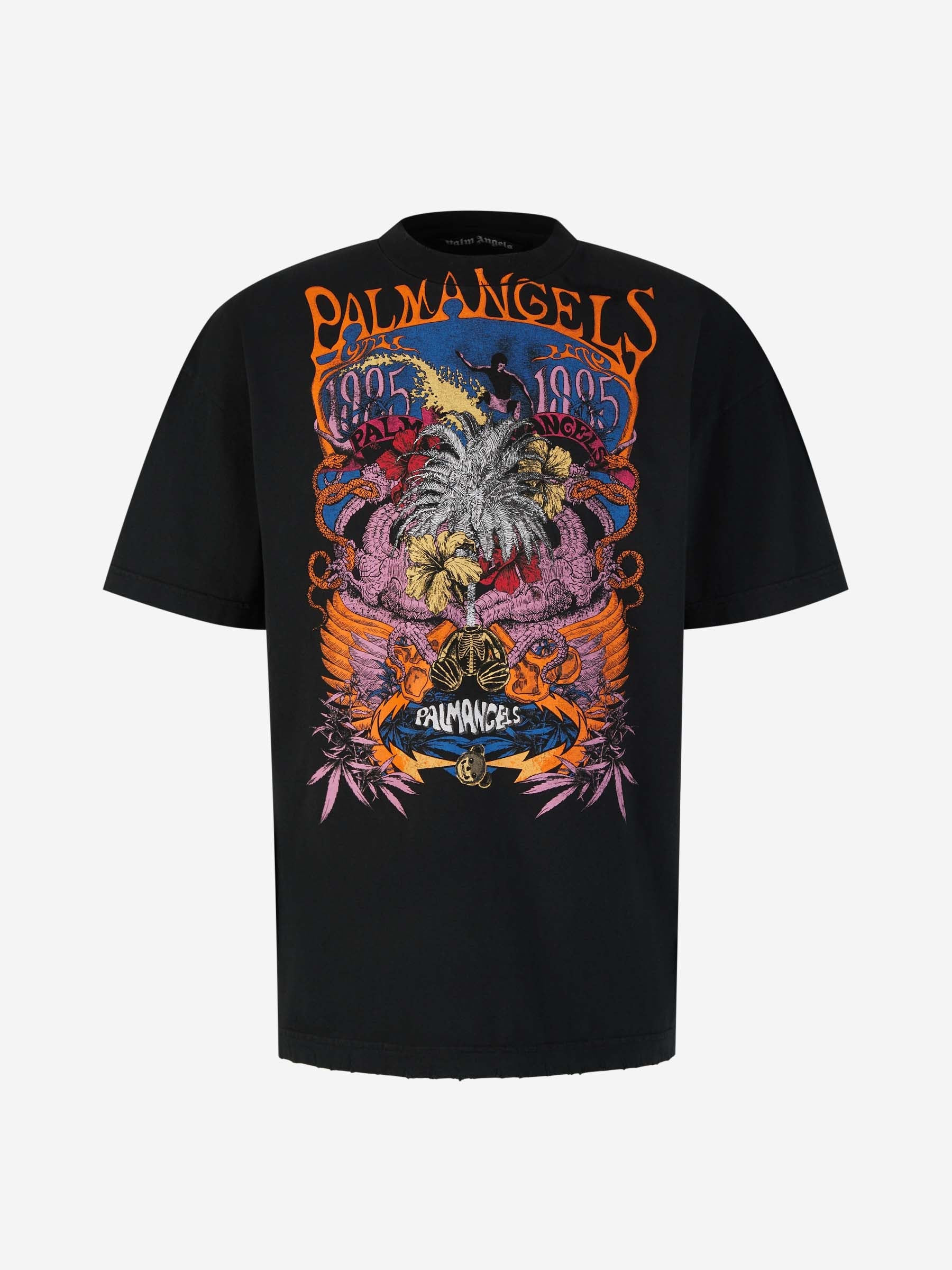 Palm Angels Camiseta Estampada Concert color Negro sku 553-003684 01 - Foto 1