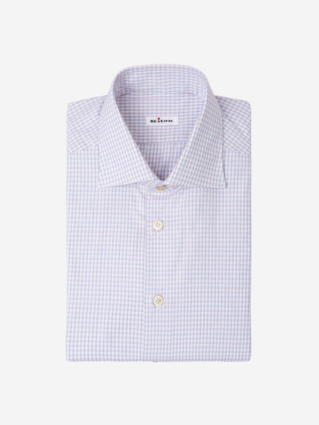 Kiton Camisa Formal a Cuadros color Multicolor sku 401-002871 01 - Foto 1