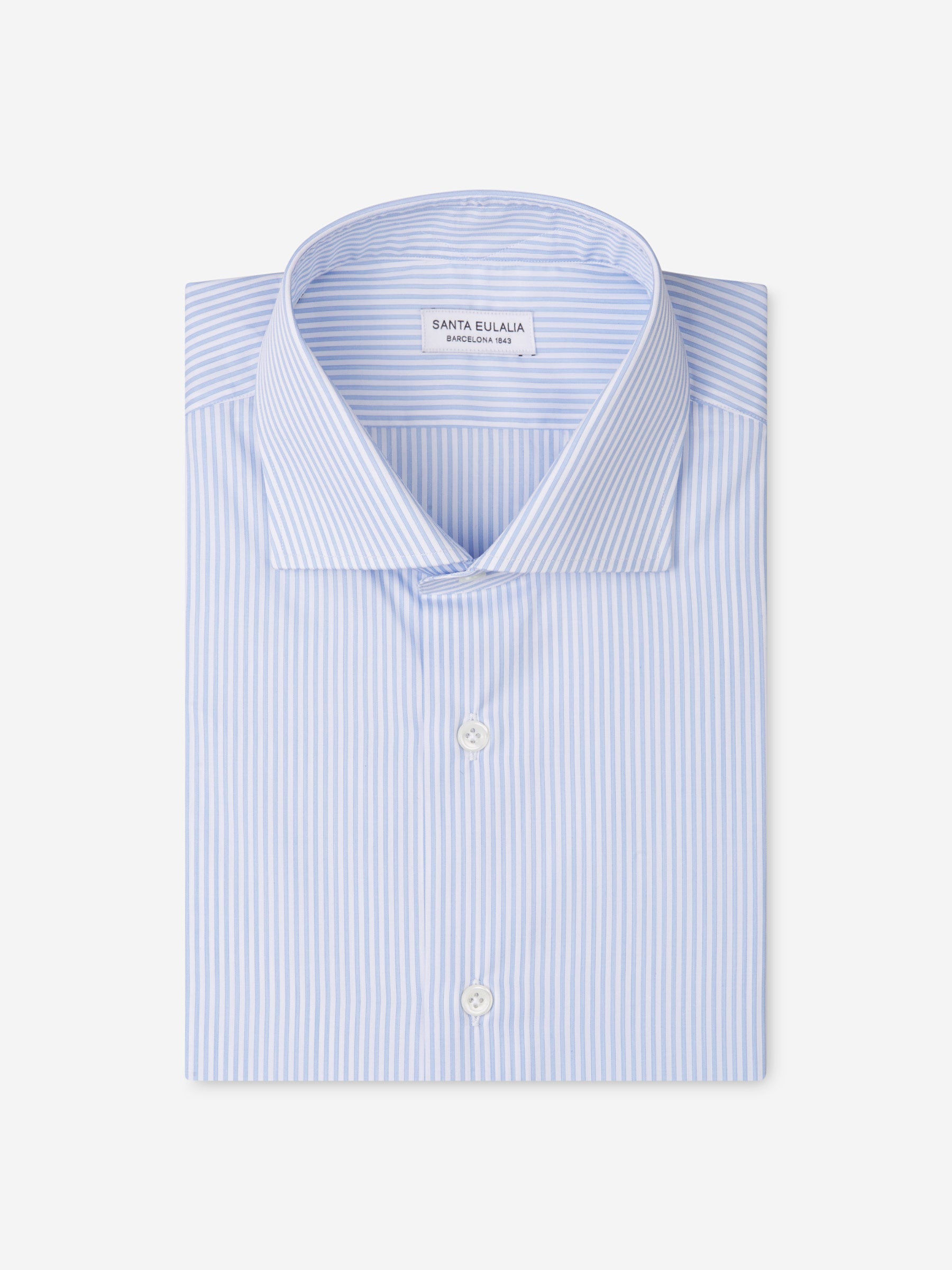 Santa Eulalia Camisa Popelín Rayas color Azul Denim sku 401-002919 02 - Foto 1