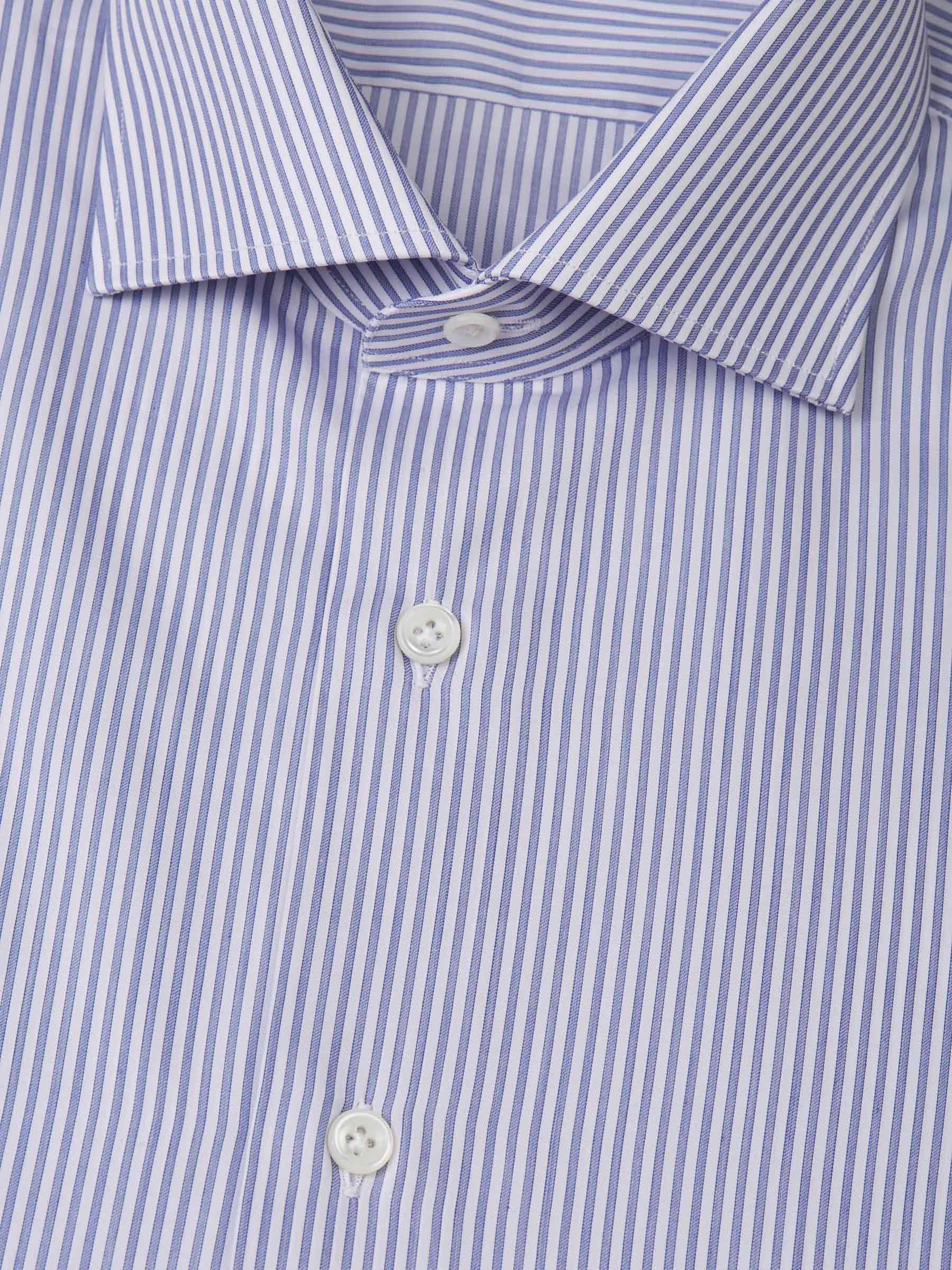 Santa Eulalia Camisa Popelín Rayas color Azul Denim sku 401-002919 02 - Foto 4