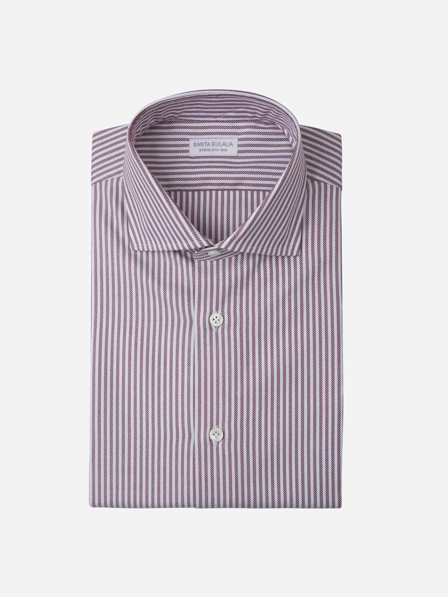 Santa Eulalia Camisa Diseño Rayas color Burdeos sku 401-002928 01 - Foto 1