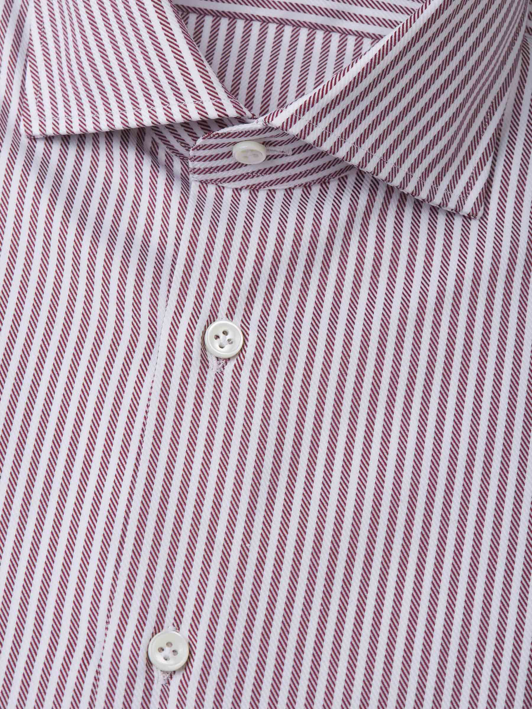 Santa Eulalia Camisa Diseño Rayas color Burdeos sku 401-002928 01 - Foto 2