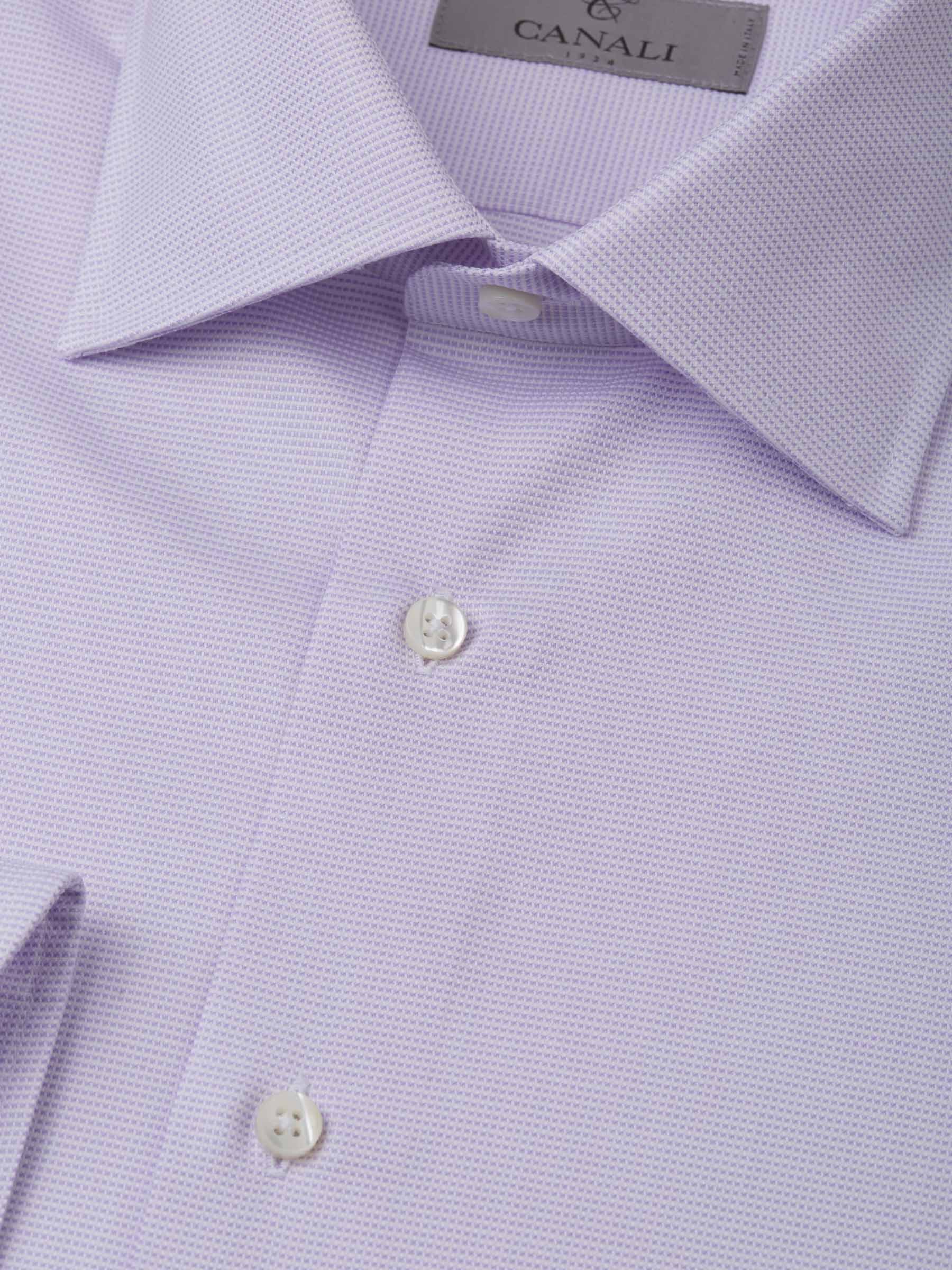 Canali Camisa Oxford Algodón color Rosa Claro sku 401-002978 01 - Foto 2