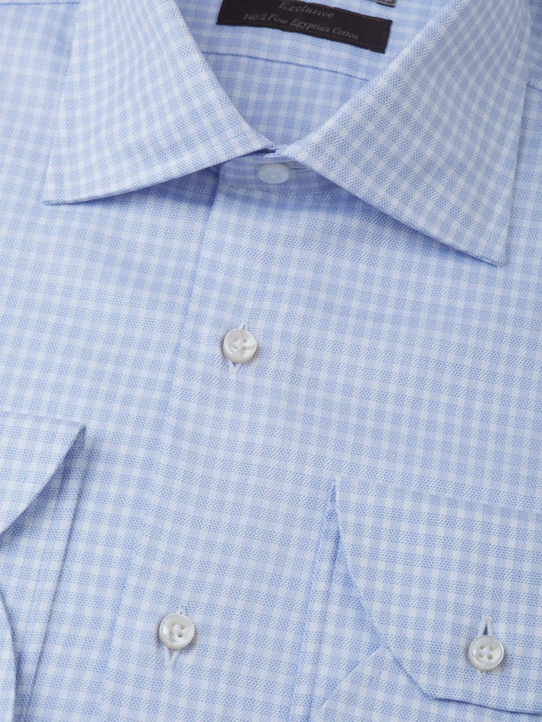 Canali Camisa Motivo Cuadros color Lila sku 401-002984 02 - Foto 2