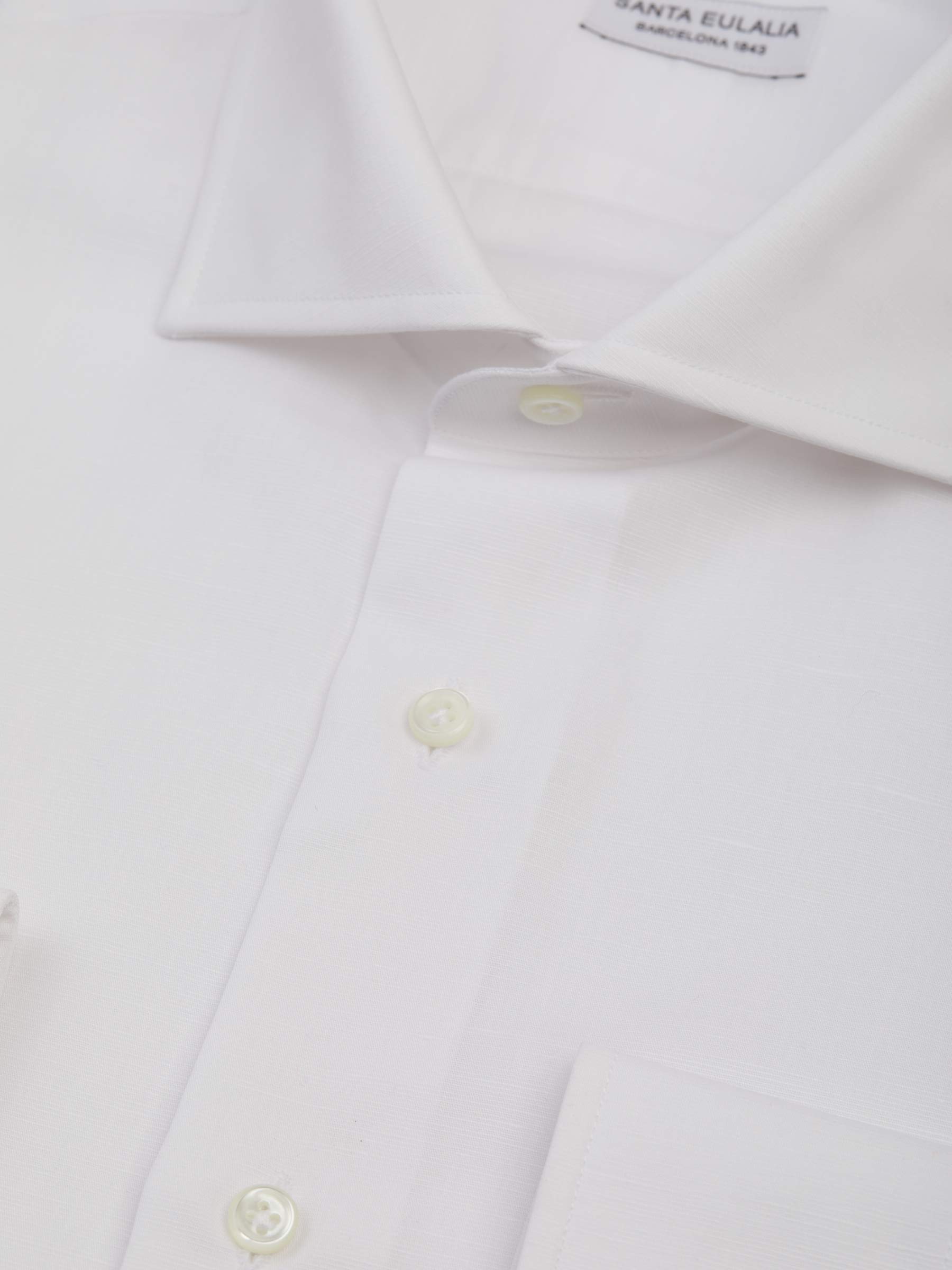 Santa Eulalia Camisa Lisa color Blanco sku 401-003001 02 - Foto 2