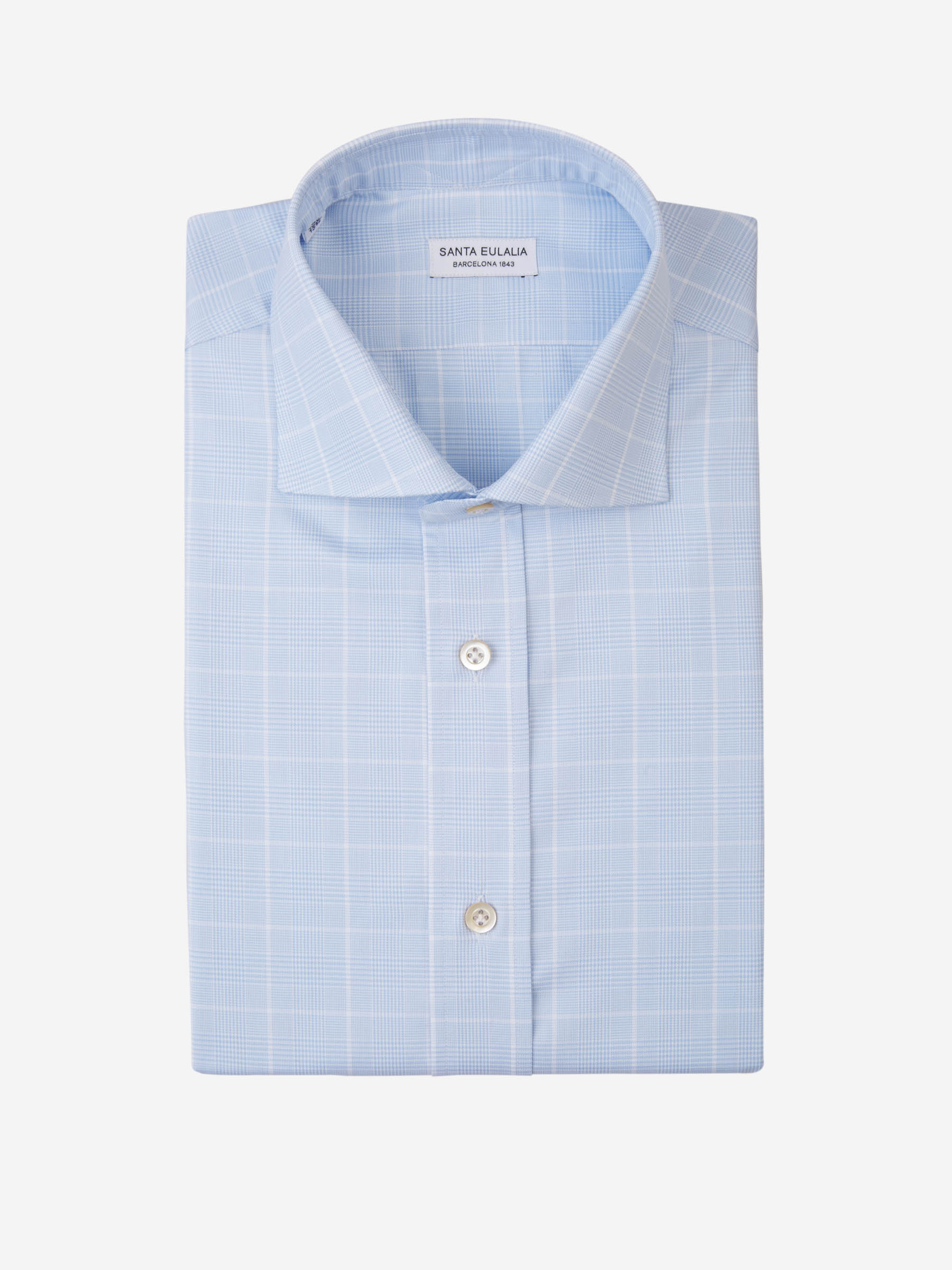 Santa Eulalia Camisa Motivo Cuadros color Azul Cielo sku 401-003029 01 - Foto 1