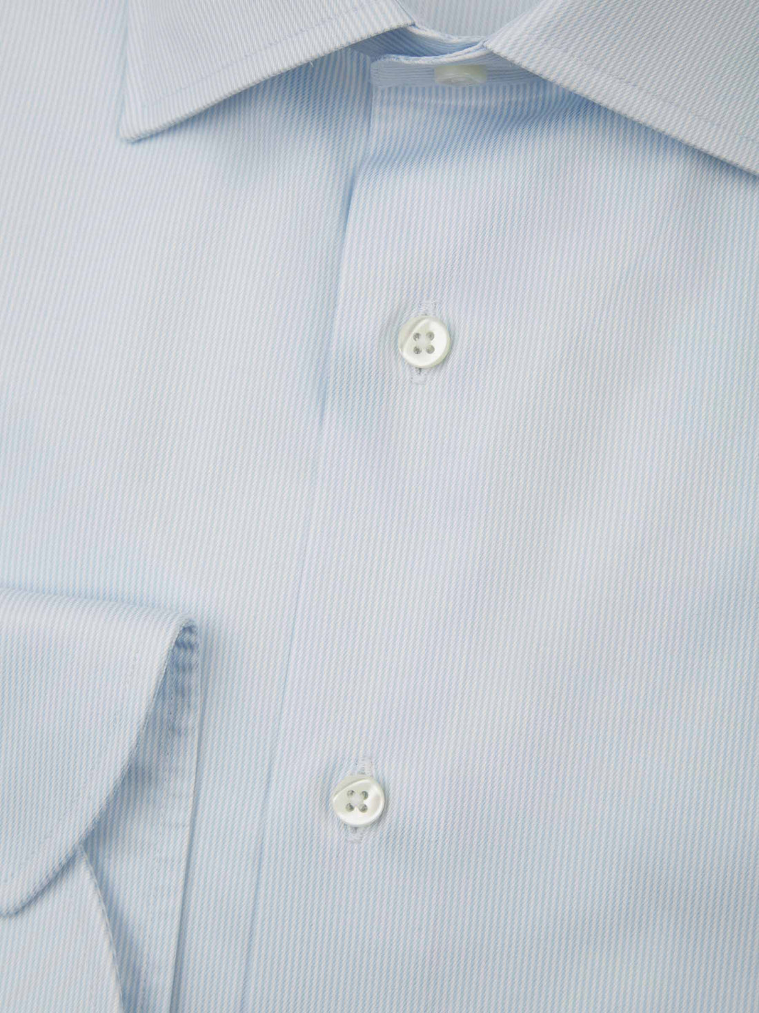 Canali Camisa Micro Rayas Popelina color Azul Cielo sku 401-003034 01 - Foto 2