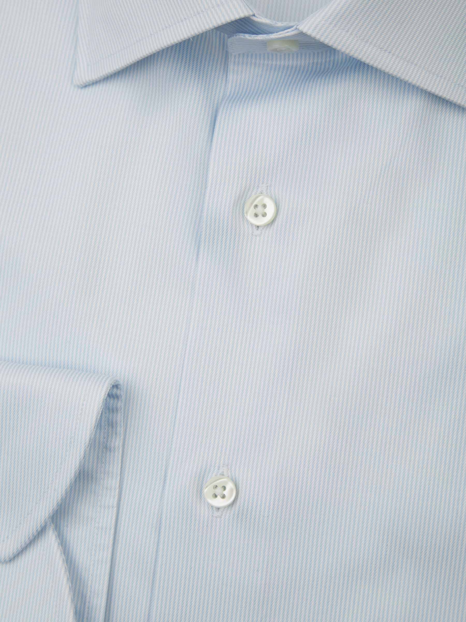 Canali Camisa Micro Rayas Popelina color Azul Cielo sku 401-003034 01 - Foto 2