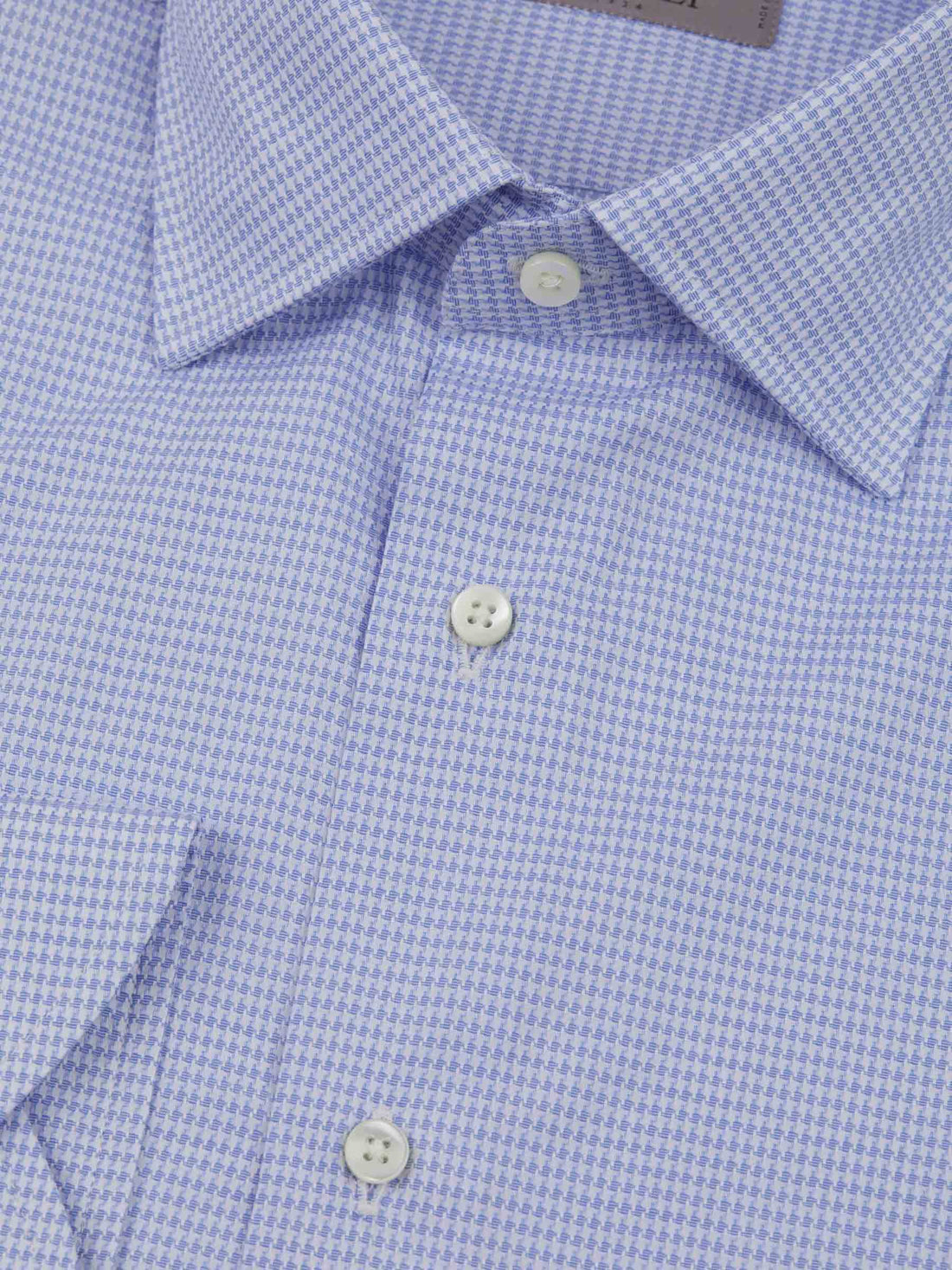 Canali Camisa Pata De Gallo color Azul Cielo sku 401-003050 01 - Foto 2