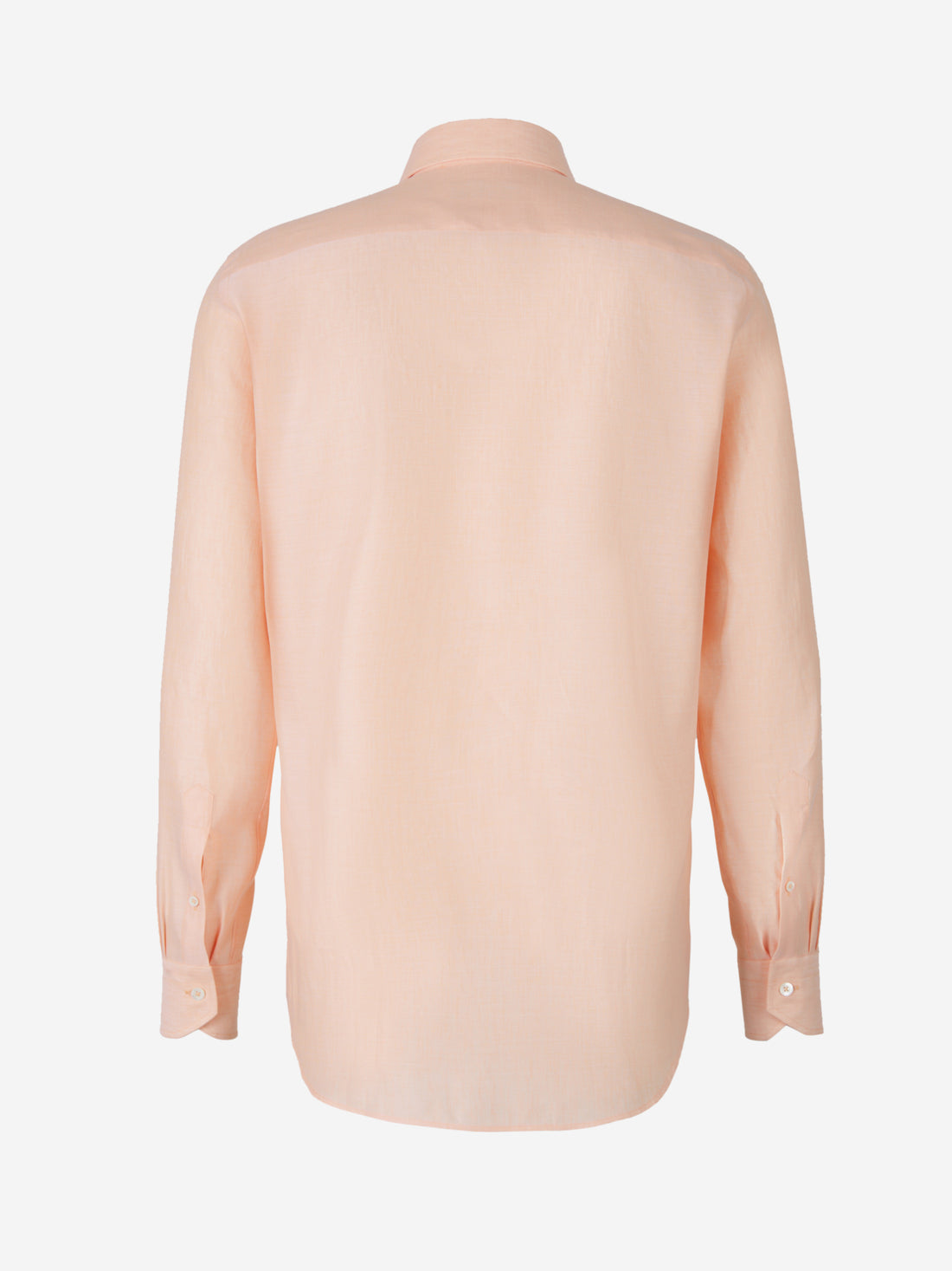 Canali Camisa Algodón Y Lino color Melocotón sku 401-003053 03 - Foto 2