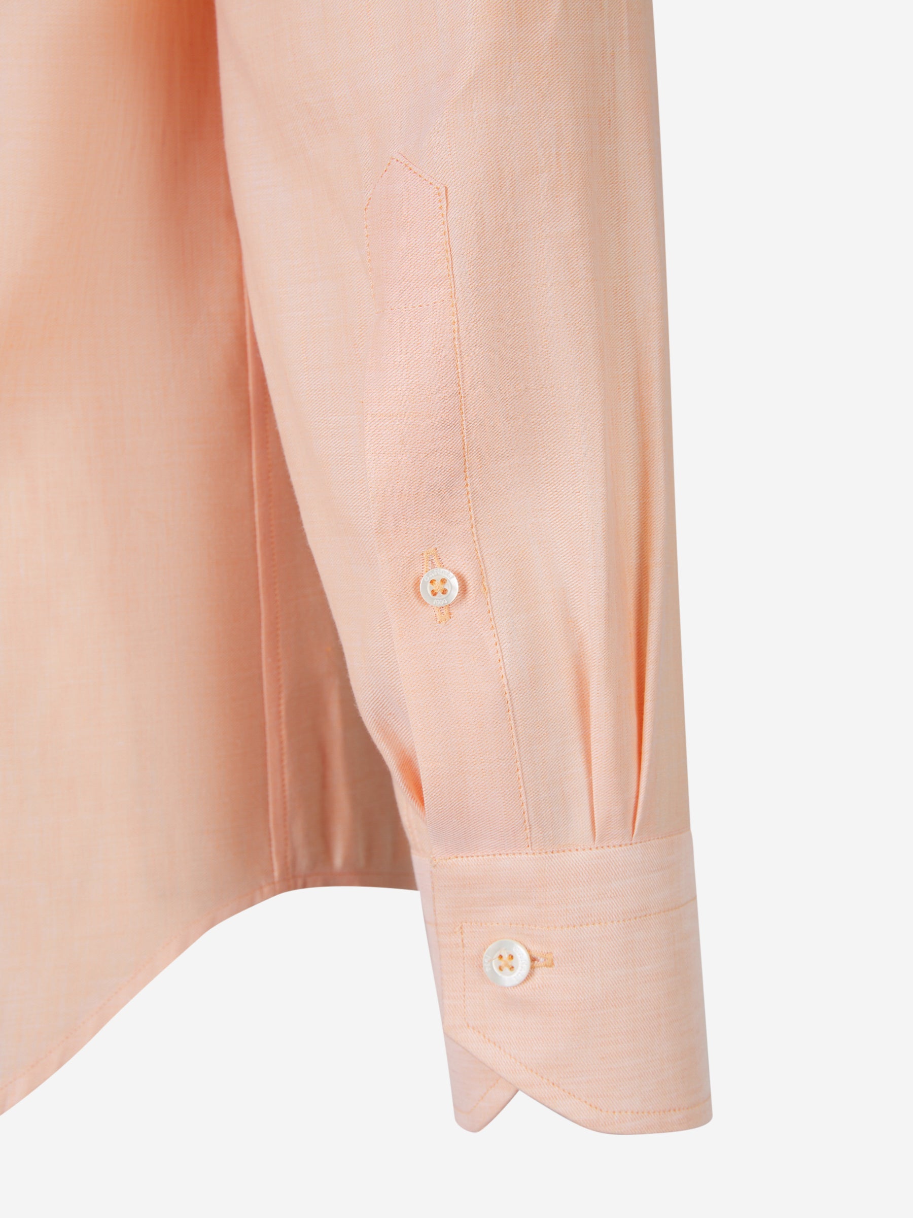 Canali Camisa Algodón Y Lino color Melocotón sku 401-003053 03 - Foto 4