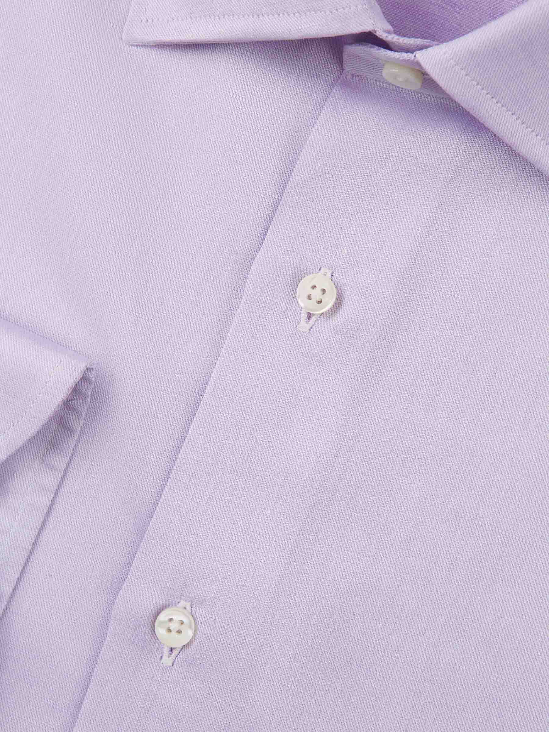 Canali Camisa Algodón Y Lino color Melocotón sku 401-003053 03 - Foto 6