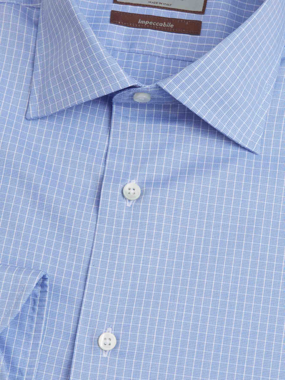Canali Camisa Motivo Cuadros color Azul Cielo sku 401-003074 01 - Foto 1