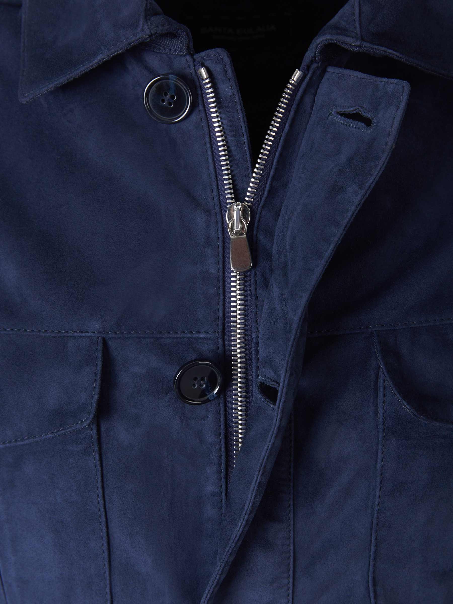 Santa Eulalia Cazadora Piel color Azul Cobalto sku 501-000234 01 - Foto 3