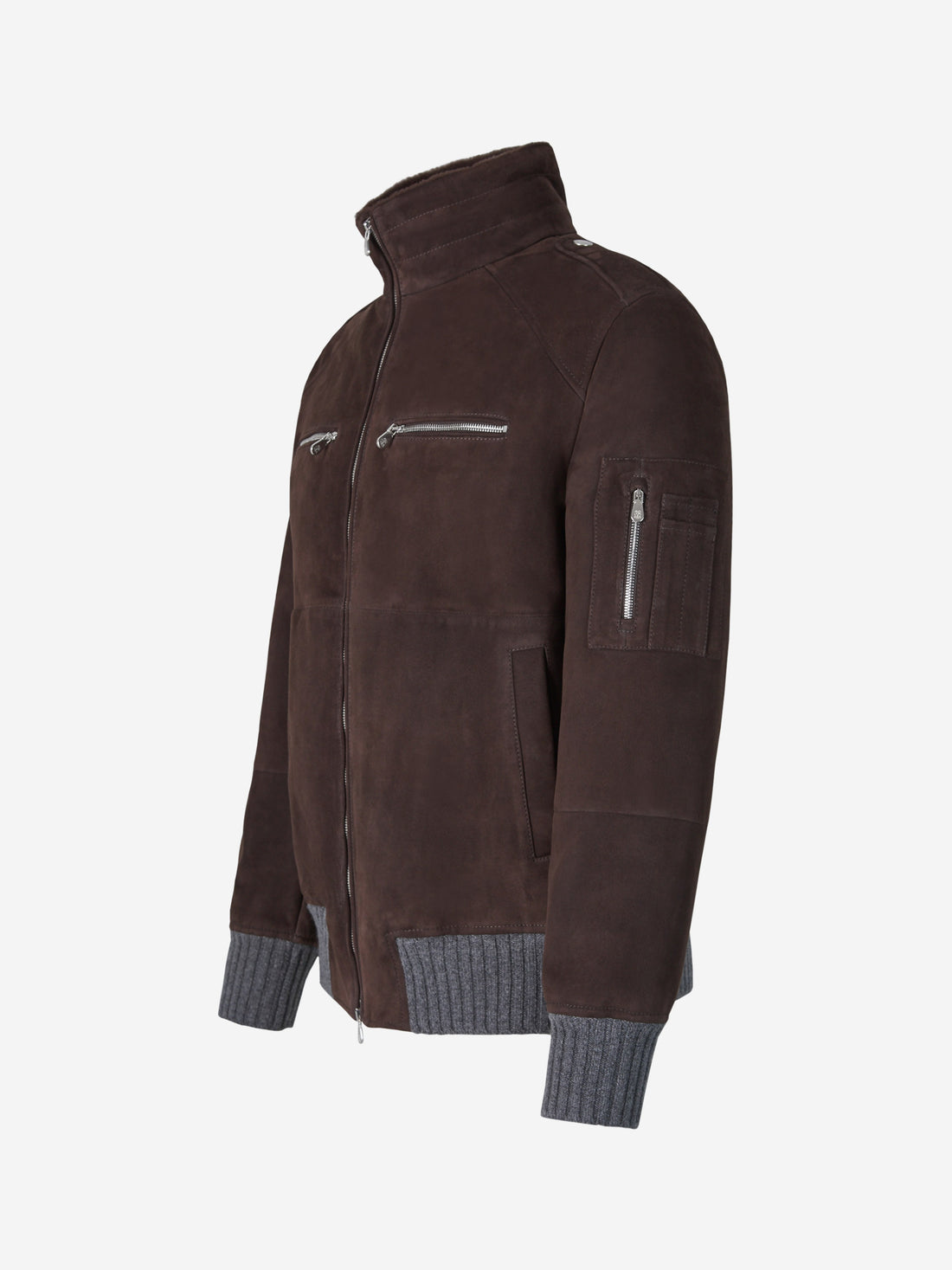 Brunello Cucinelli Chaqueta Bomber Piel color Marrón Oscuro sku 501-000241 01 - Foto 2