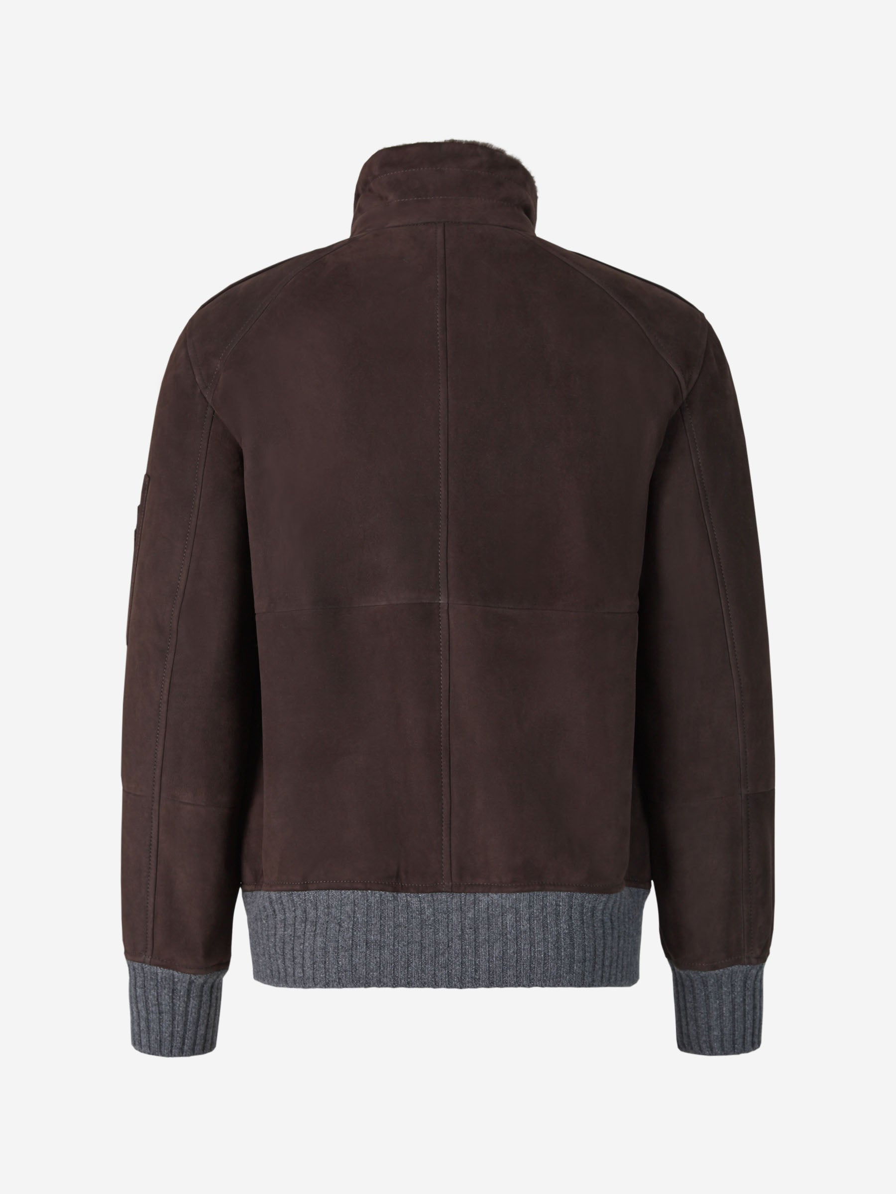 Brunello Cucinelli Chaqueta Bomber Piel color Marrón Oscuro sku 501-000241 01 - Foto 3