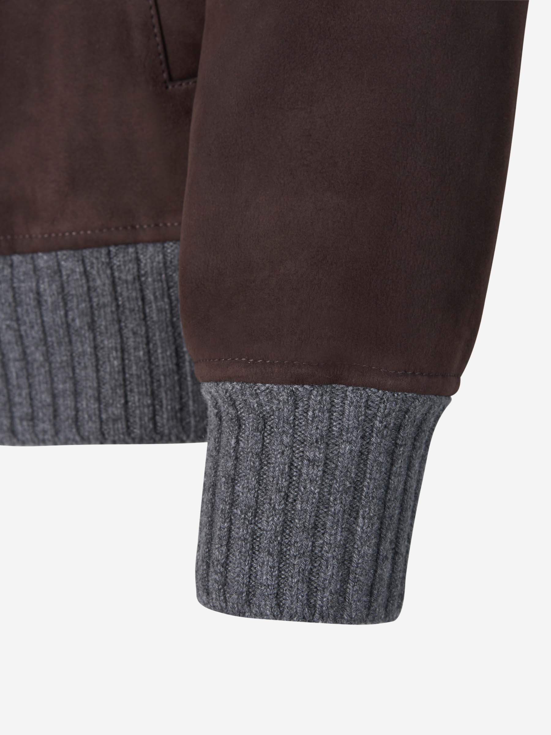 Brunello Cucinelli Chaqueta Bomber Piel color Marrón Oscuro sku 501-000241 01 - Foto 6