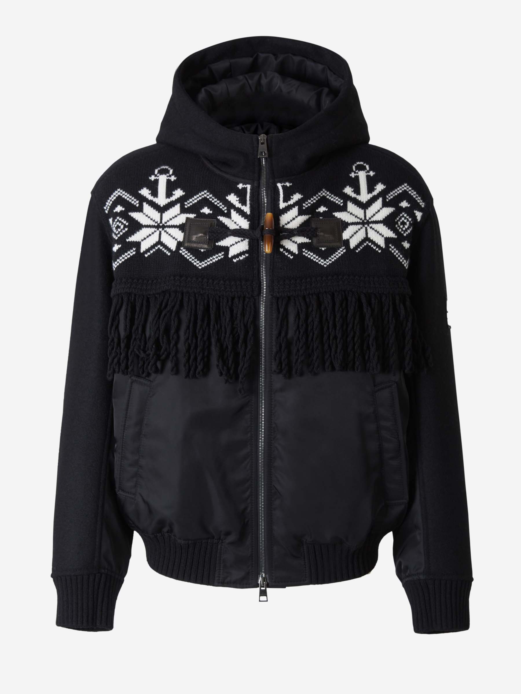 Etro Chaqueta Punto Jacquard color Negro sku 502-001434 01 - Foto 1