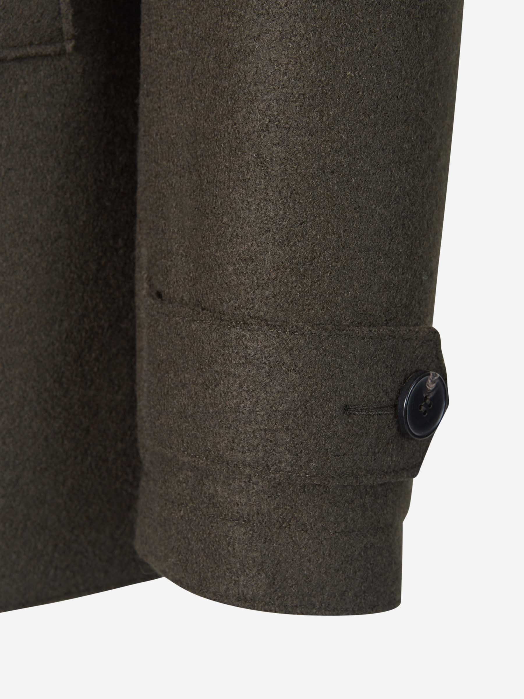 Harris Wharf Abrigo Cruzado Lana color Verde Militar sku 502-001438 01 - Foto 6