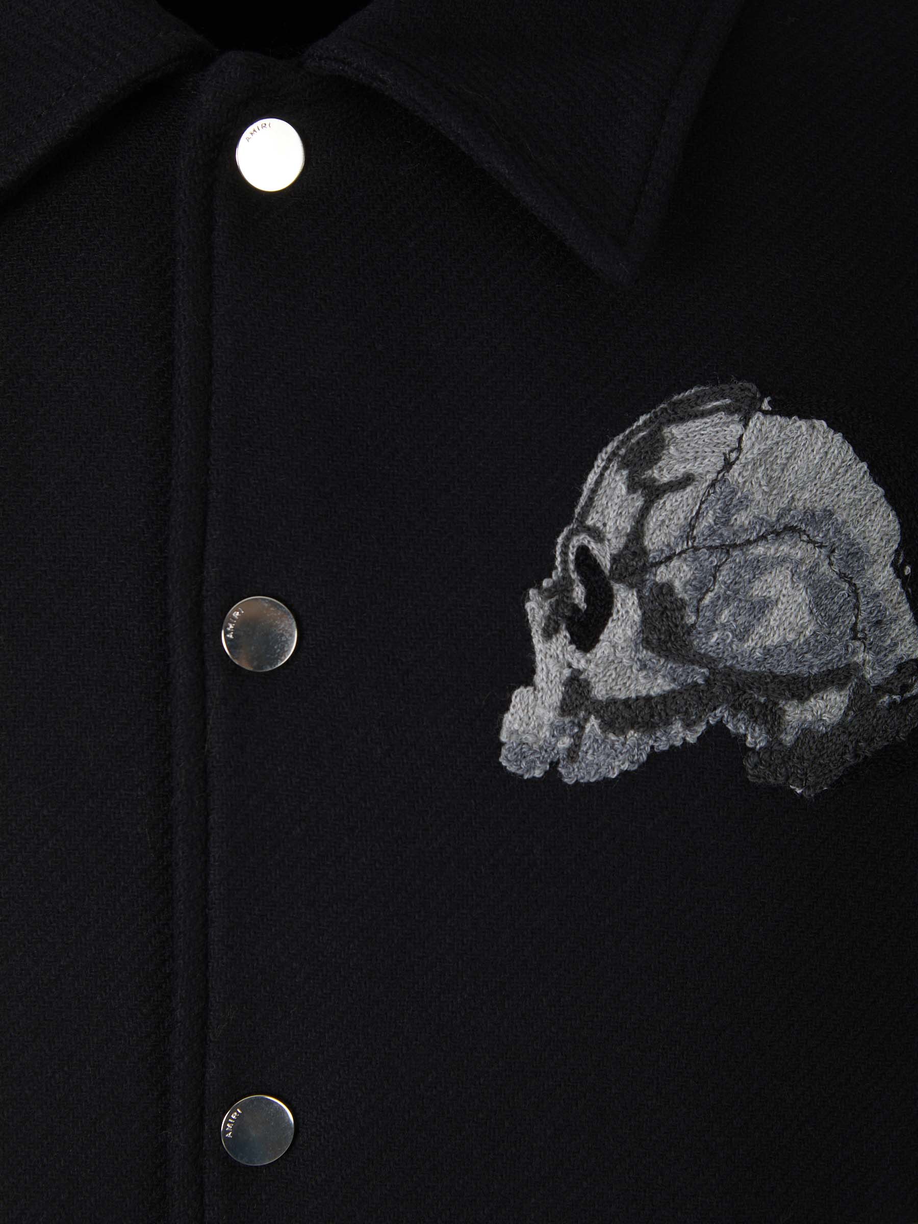 Amiri Chaqueta Varsity Skull color Negro sku 502-001483 01 - Foto 4