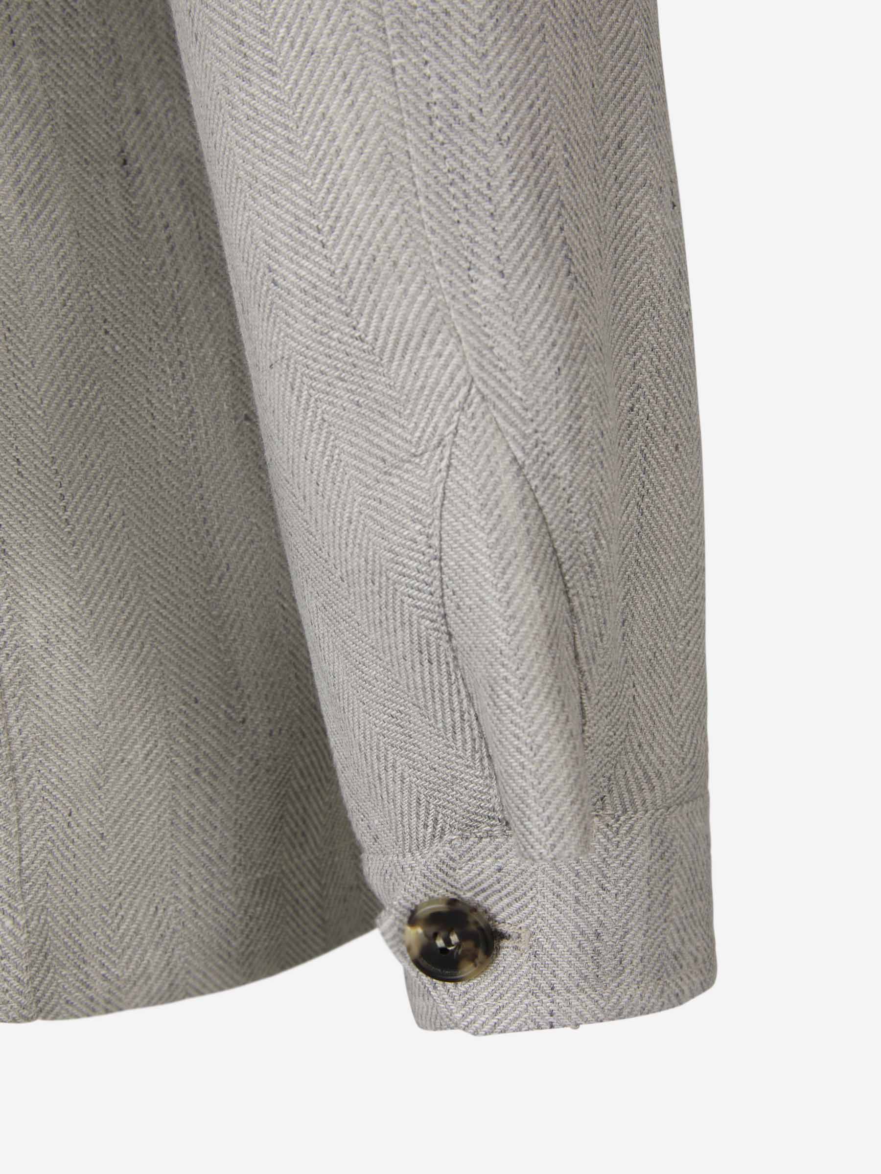 Borrelli Chaqueta Lino Y Lana color Gris Claro sku 502-001502 01 - Foto 5