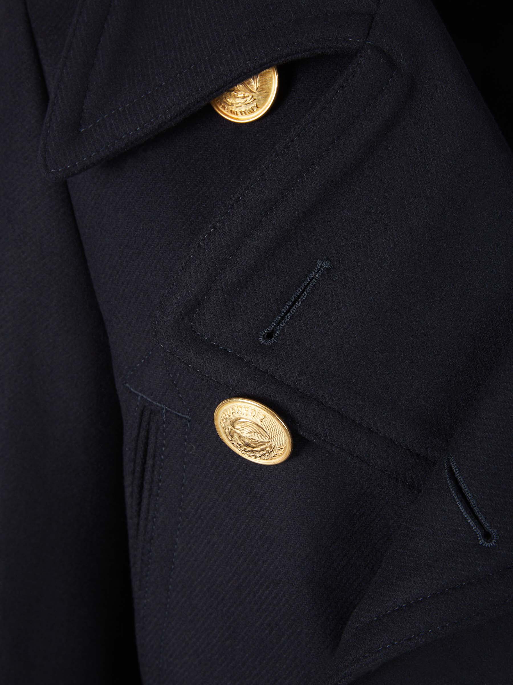 Dsquared2 Abrigo Doble Botonadura color Azul Noche sku 502-001516 01 - Foto 3