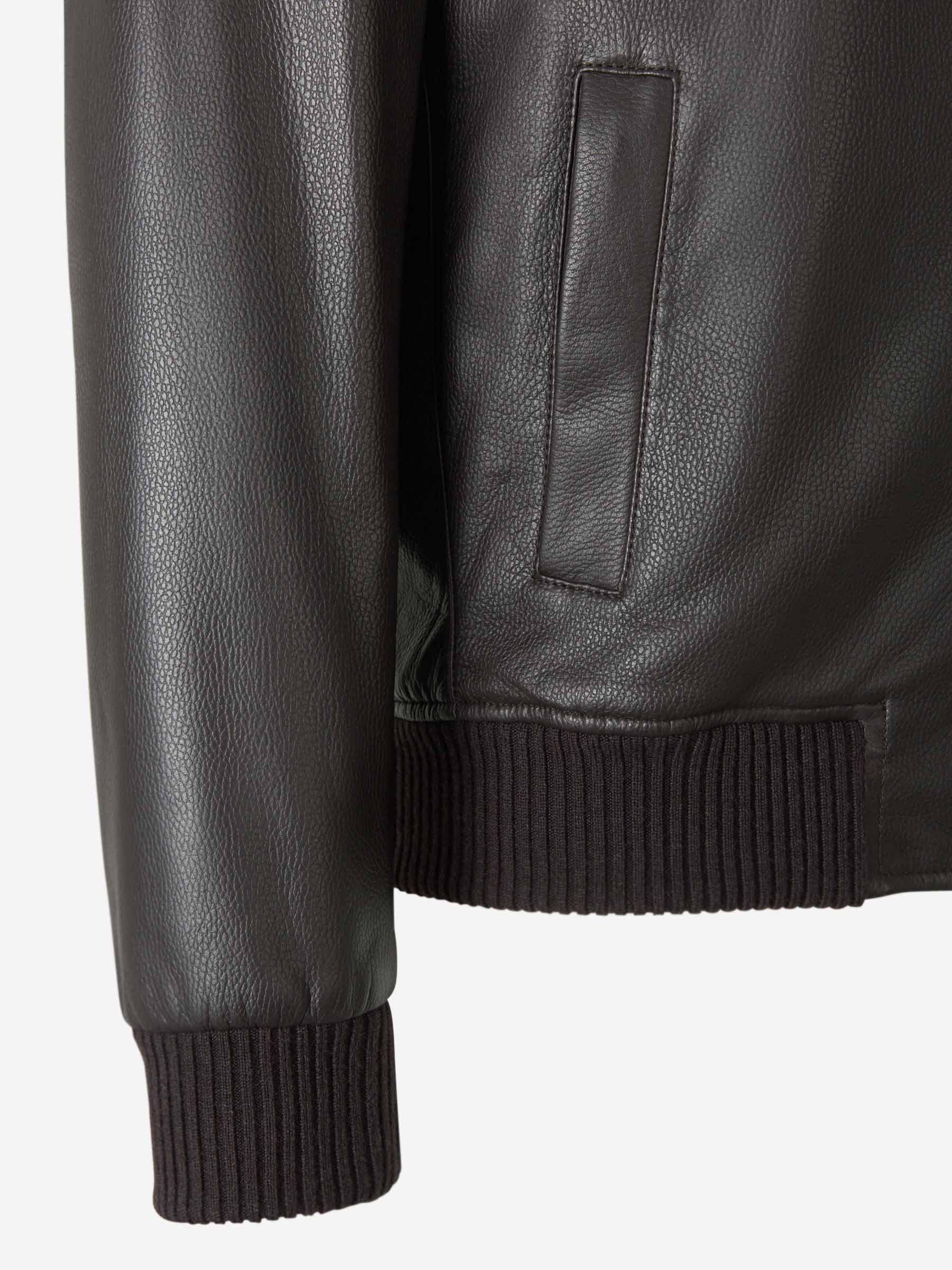 Santa Eulalia Chaqueta Cuello Contraste Piel color Marrón Oscuro sku 511-000531 01 - Foto 5