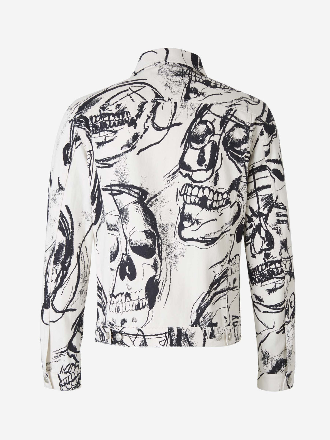 Alexander McQueen Chaqueta Denim Calaveras color Crema sku 511-000542 01 - Foto 2