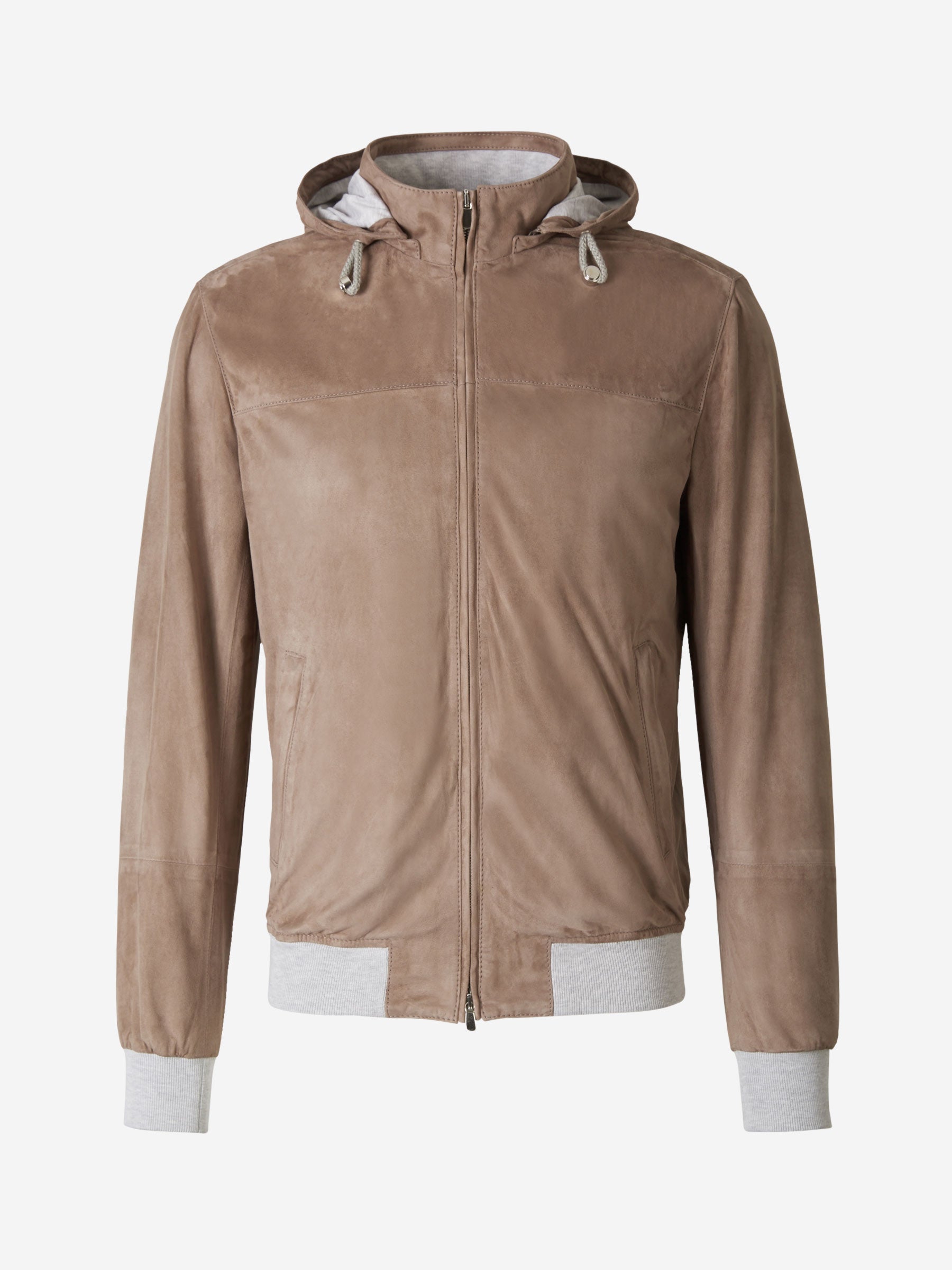 Santa Eulalia Cazadora Capucha Piel color Topo sku 511-000566 01 - Foto 1