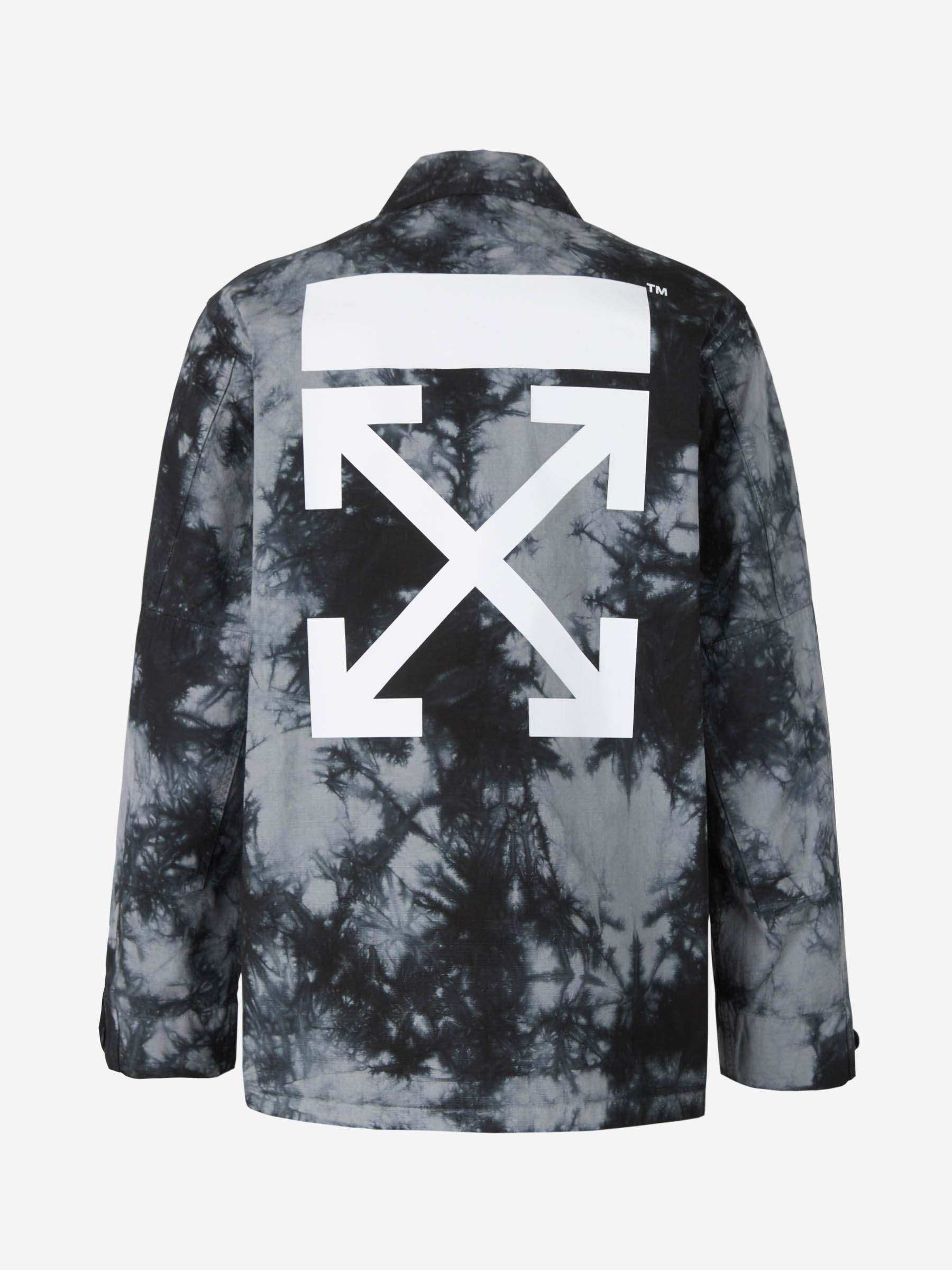 Off-White Chaqueta Camisera Arrow color Gris Claro sku 511-000575 00 - Foto 2