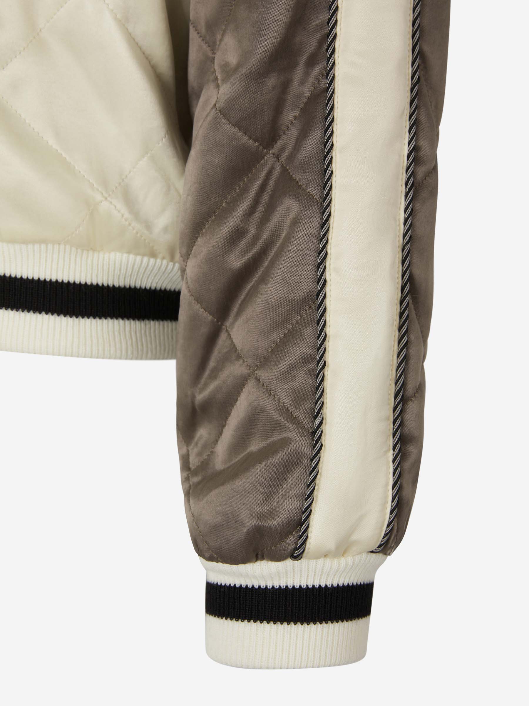 Palm Angels Chaqueta Sukajan Palmera color Crema sku 511-000584 01 - Foto 5