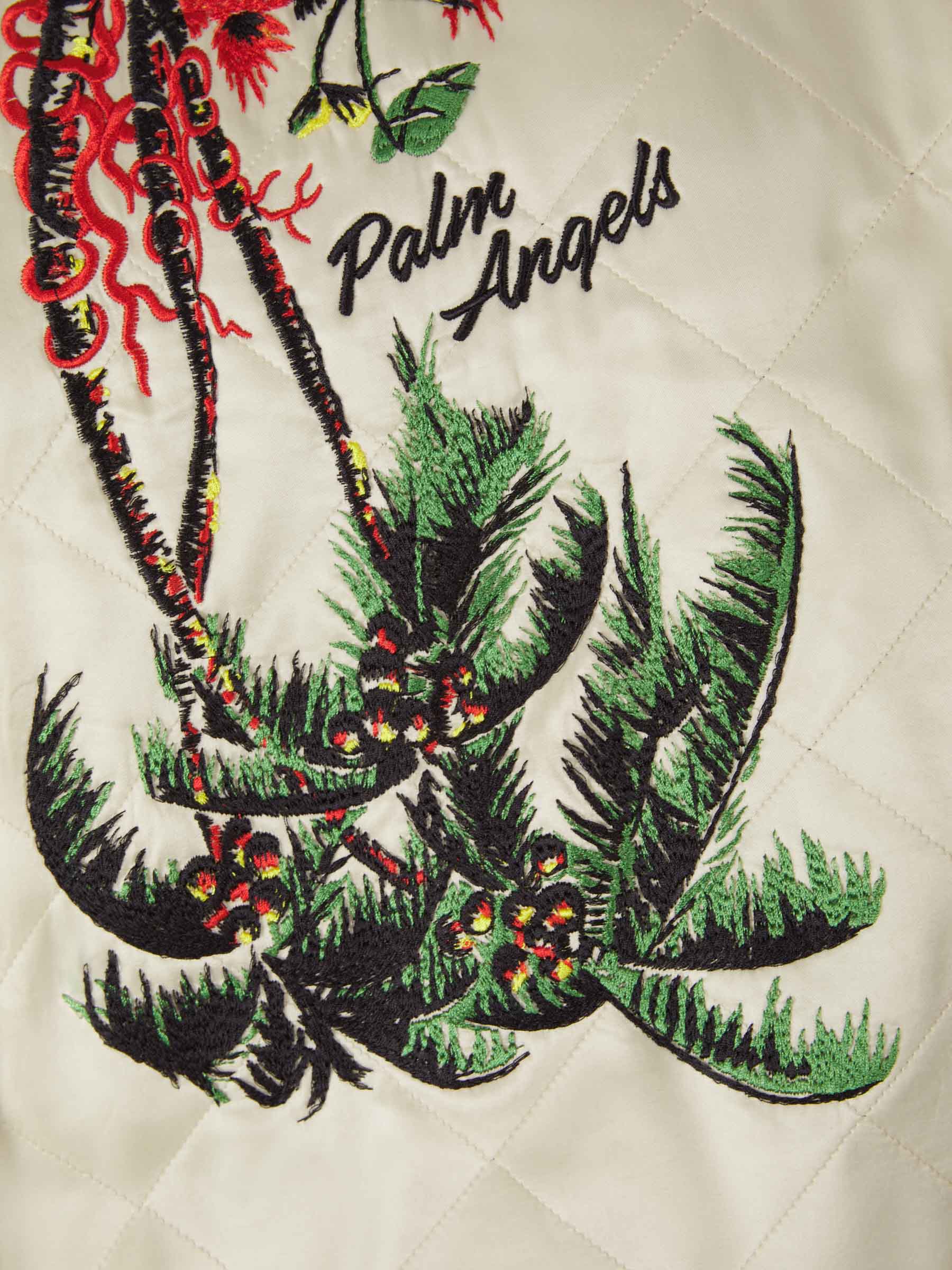 Palm Angels Chaqueta Sukajan Palmera color Crema sku 511-000584 01 - Foto 6