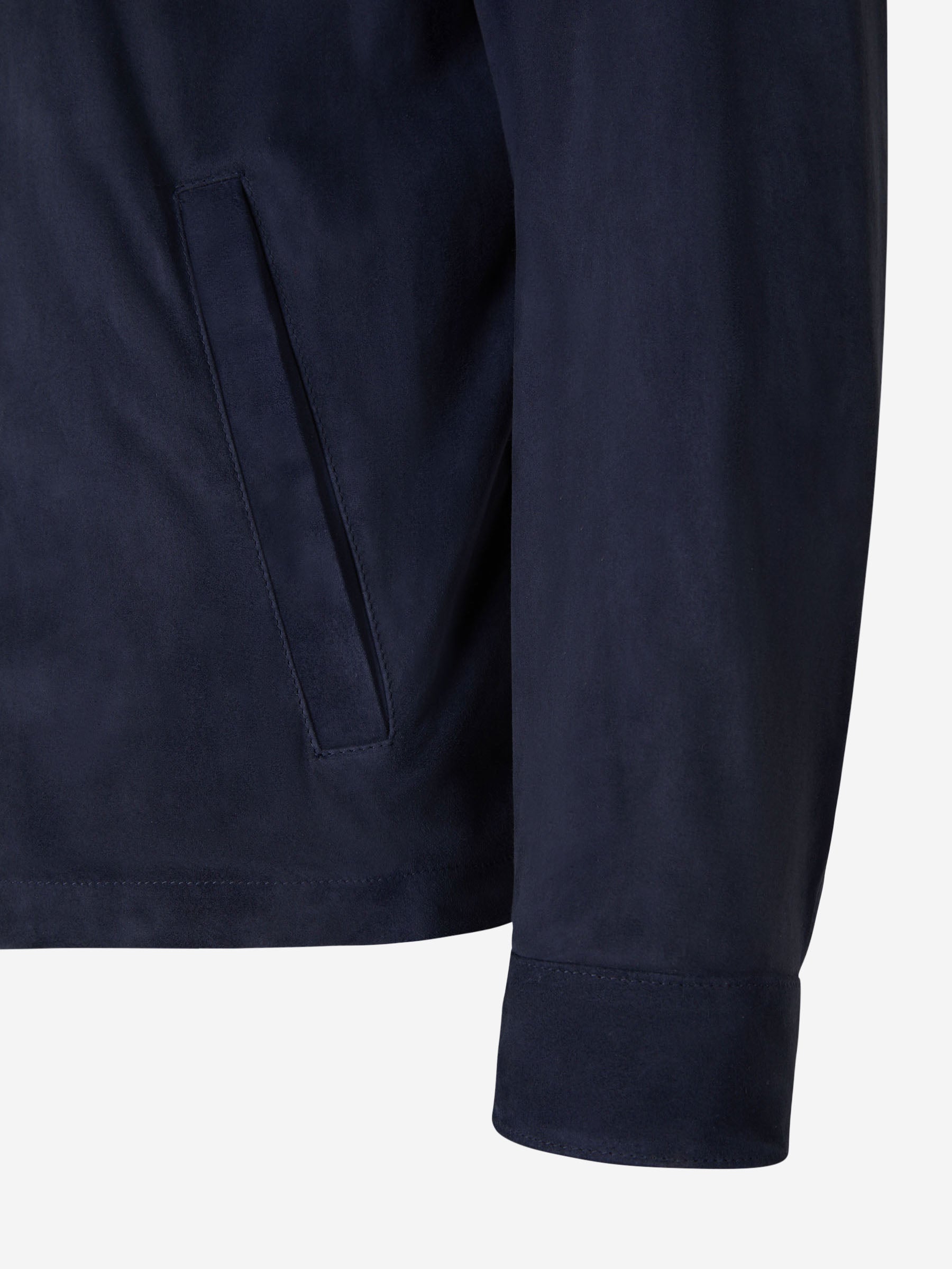 Kired Cazadora Piel Ante color Azul Noche sku 511-000588 01 - Foto 5