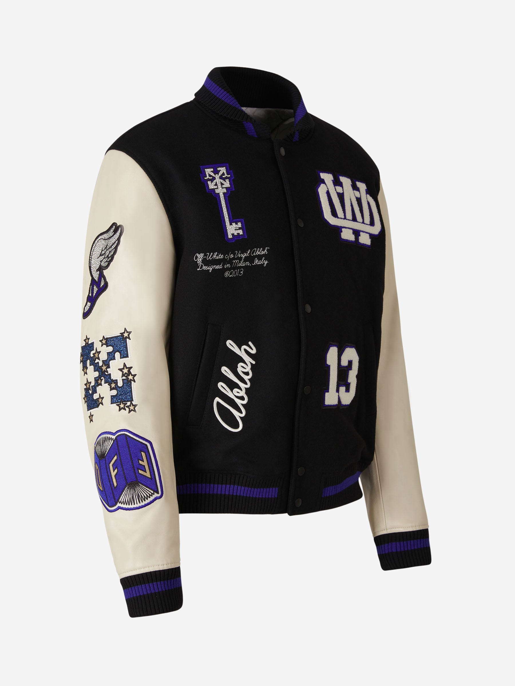 Off-White Chaqueta Bomber Contraste color Negro sku 511-000592 01 - Foto 3