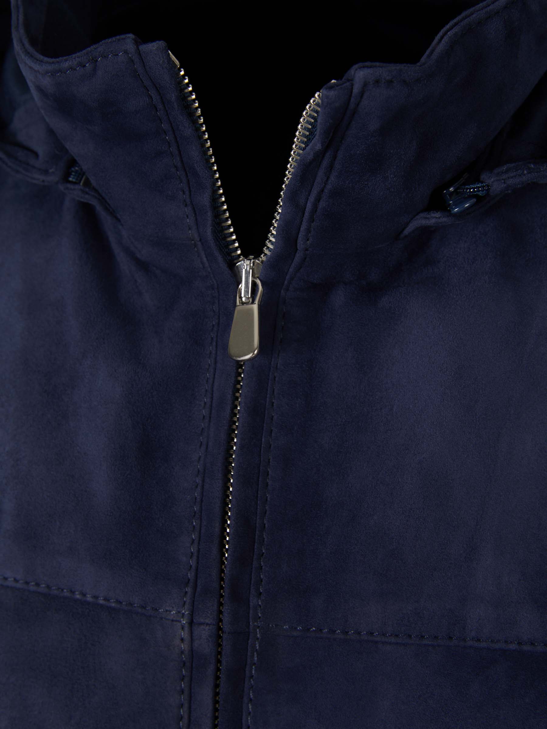 Santa Eulalia Chaqueta Piel Ante color Azul Noche sku 511-000595 01 - Foto 3