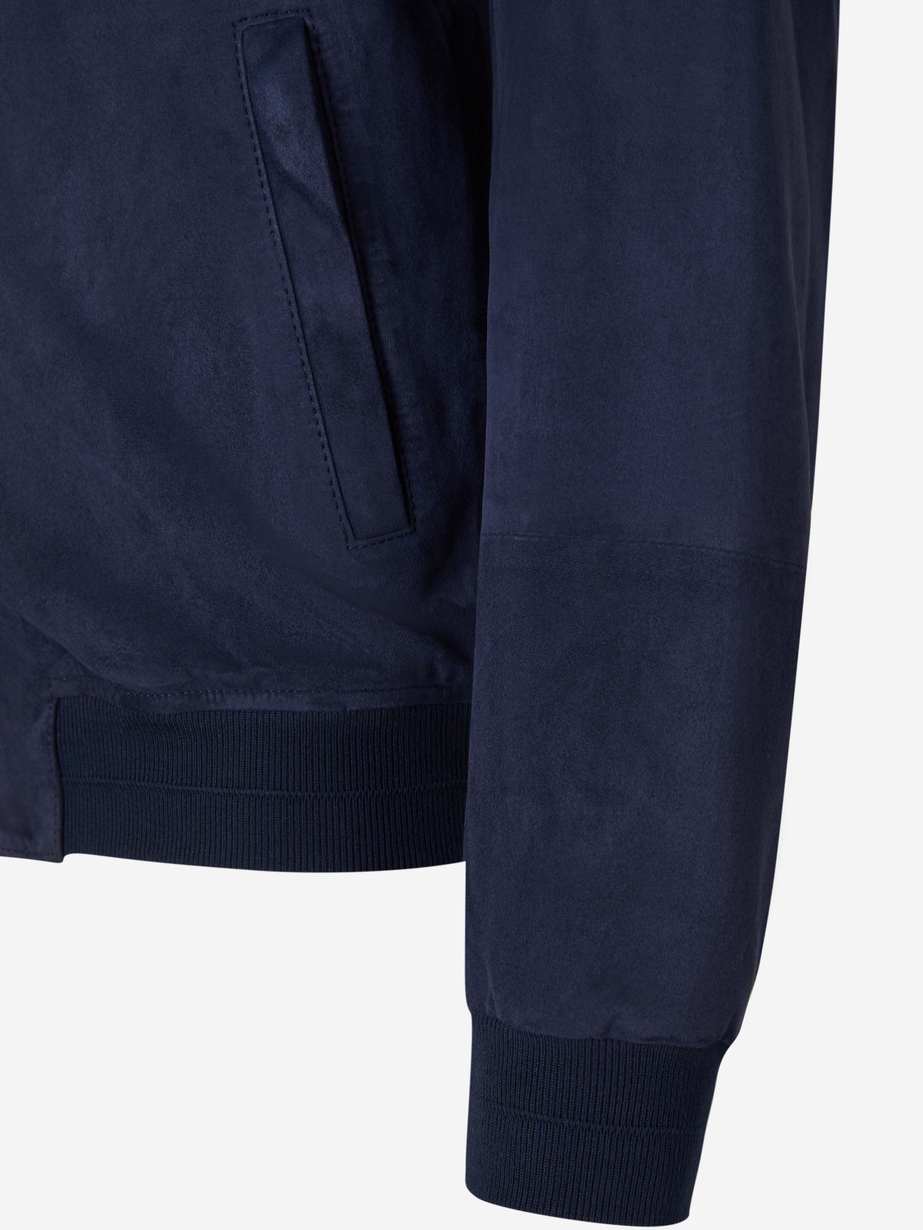 Santa Eulalia Chaqueta Piel Ante color Azul Noche sku 511-000595 01 - Foto 4