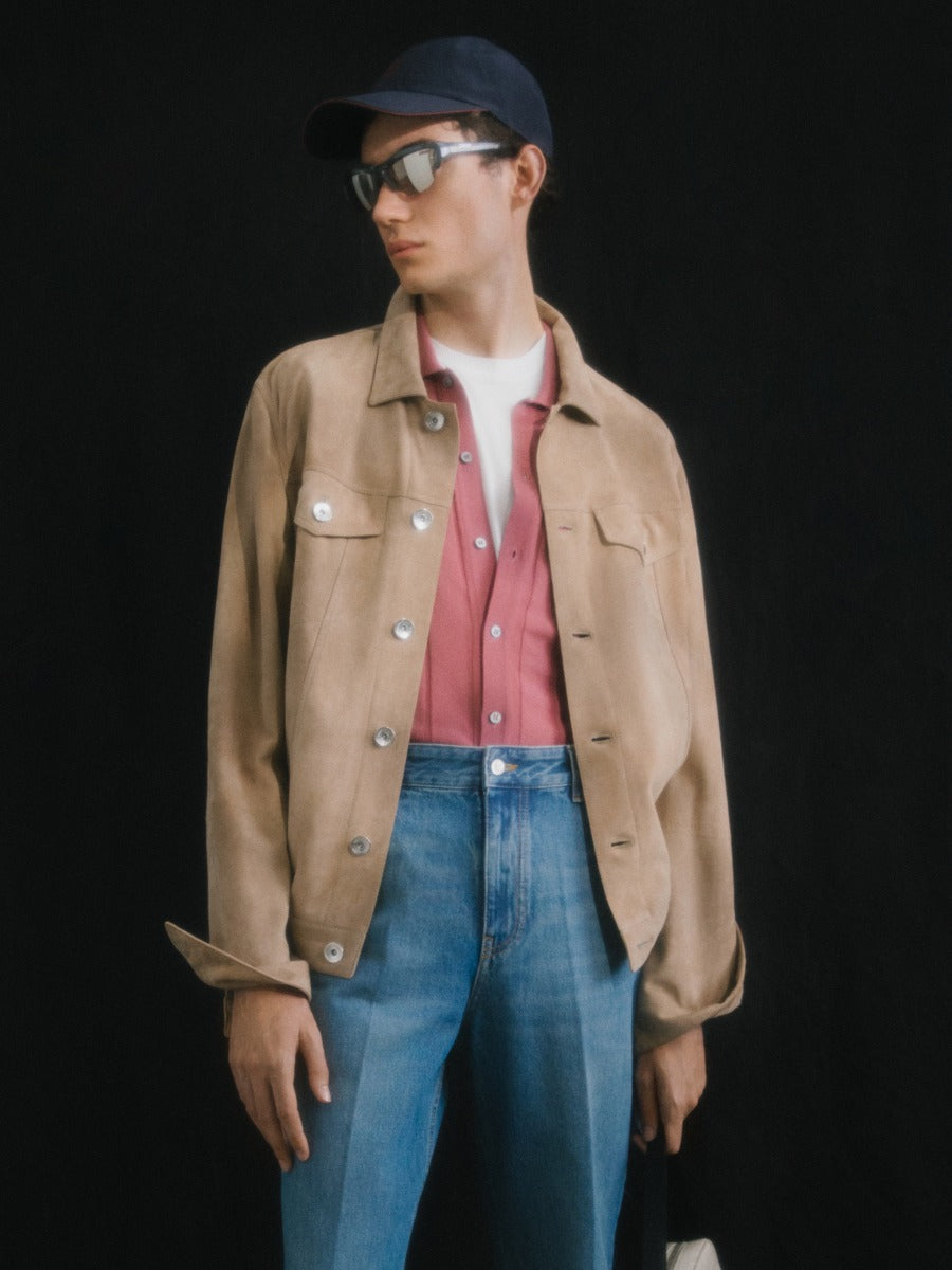 Brunello Cucinelli Chaqueta Camisera Ante color Caramelo sku 511-000598 01 - Foto 6