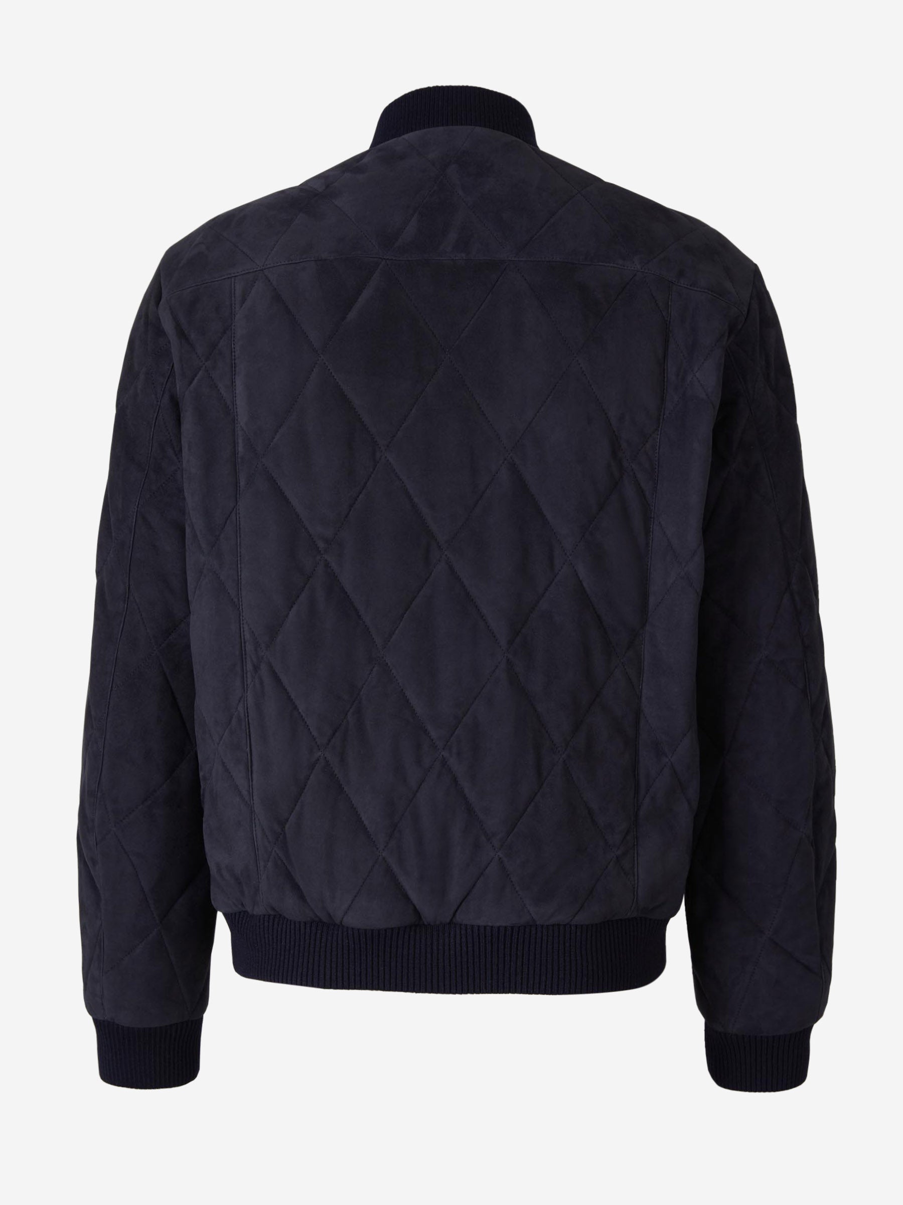 Canali Cazadora Piel Ante color Azul Marino sku 511-000608 01 - Foto 2