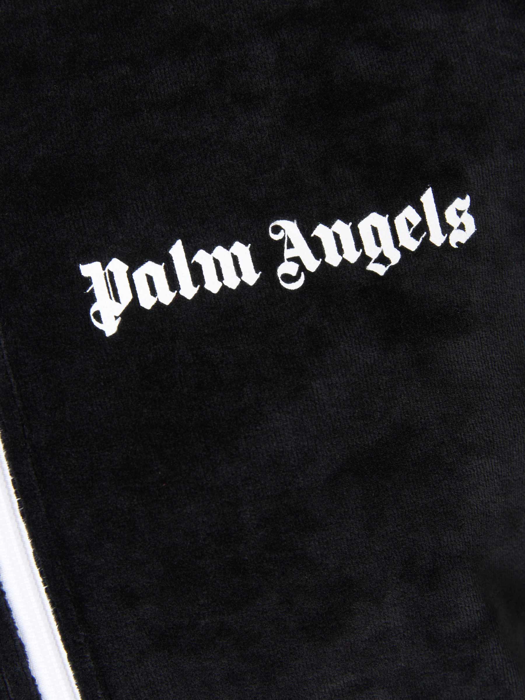 Palm Angels Sudadera Rainbow Atercipelada color Negro sku 512-001641 01 - Foto 5