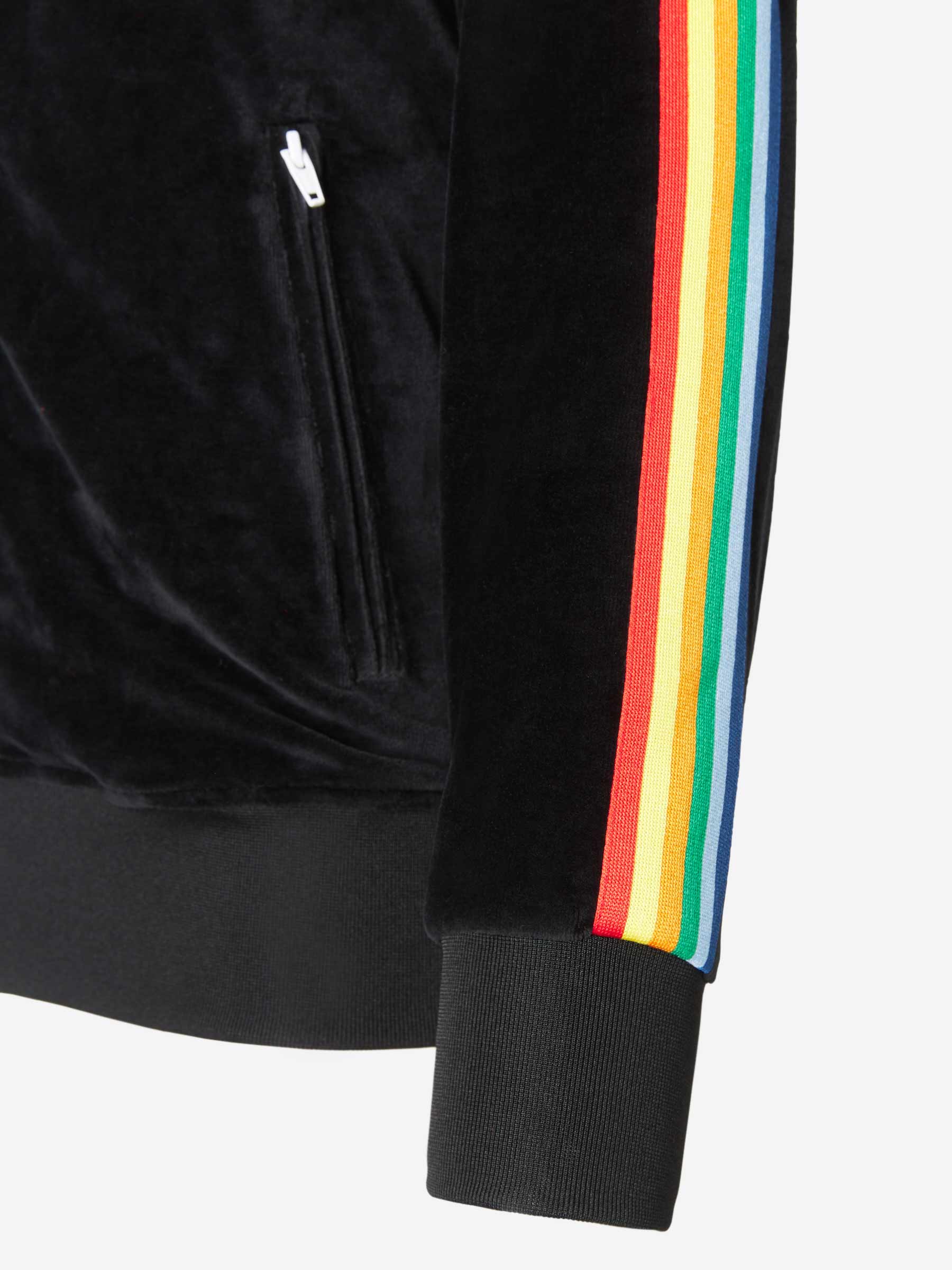 Palm Angels Sudadera Rainbow Atercipelada color Negro sku 512-001641 01 - Foto 6