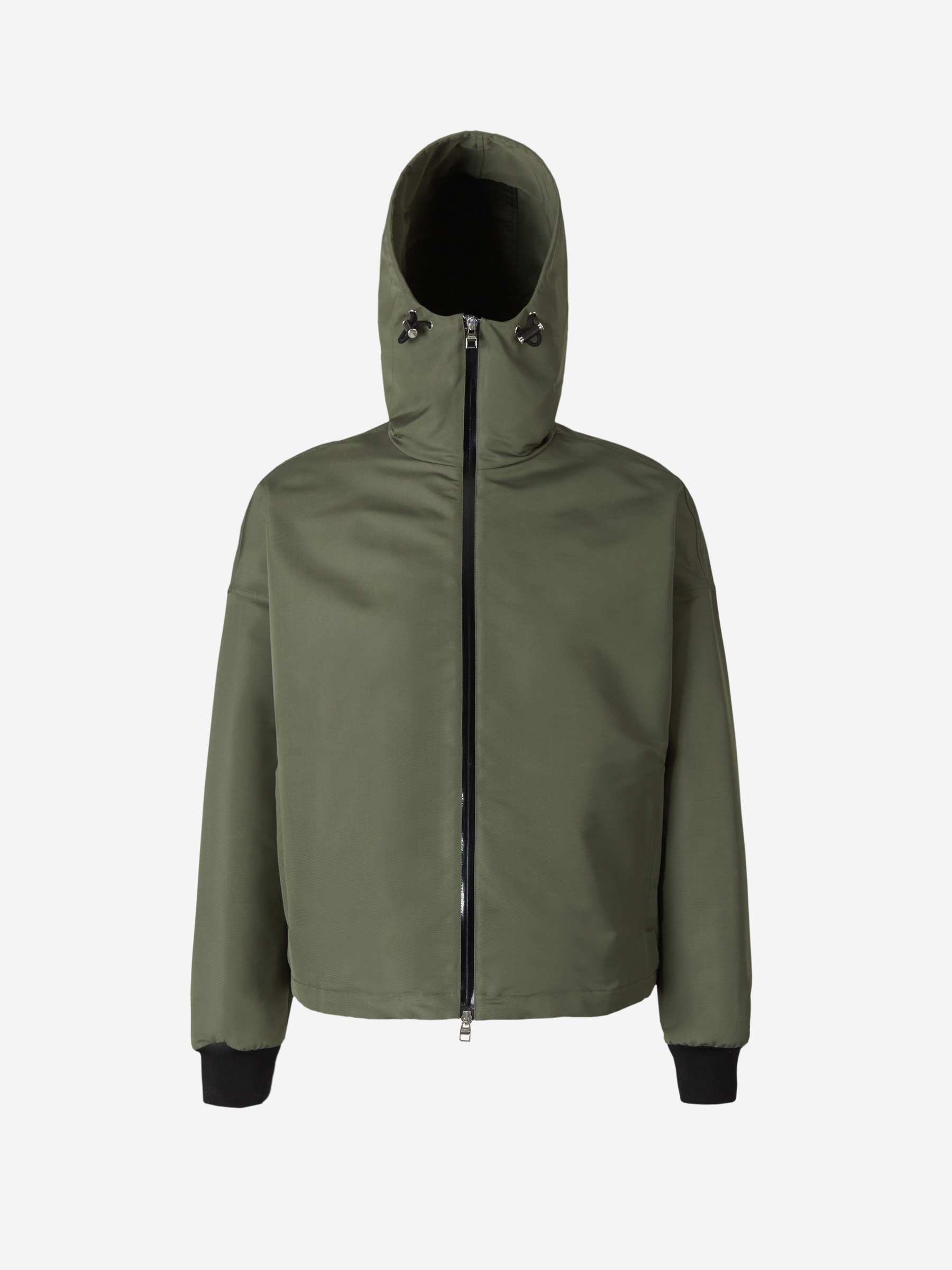 Alexander McQueen Chaqueta Capucha Logo color Verde Militar sku 512-001664 01 - Foto 1