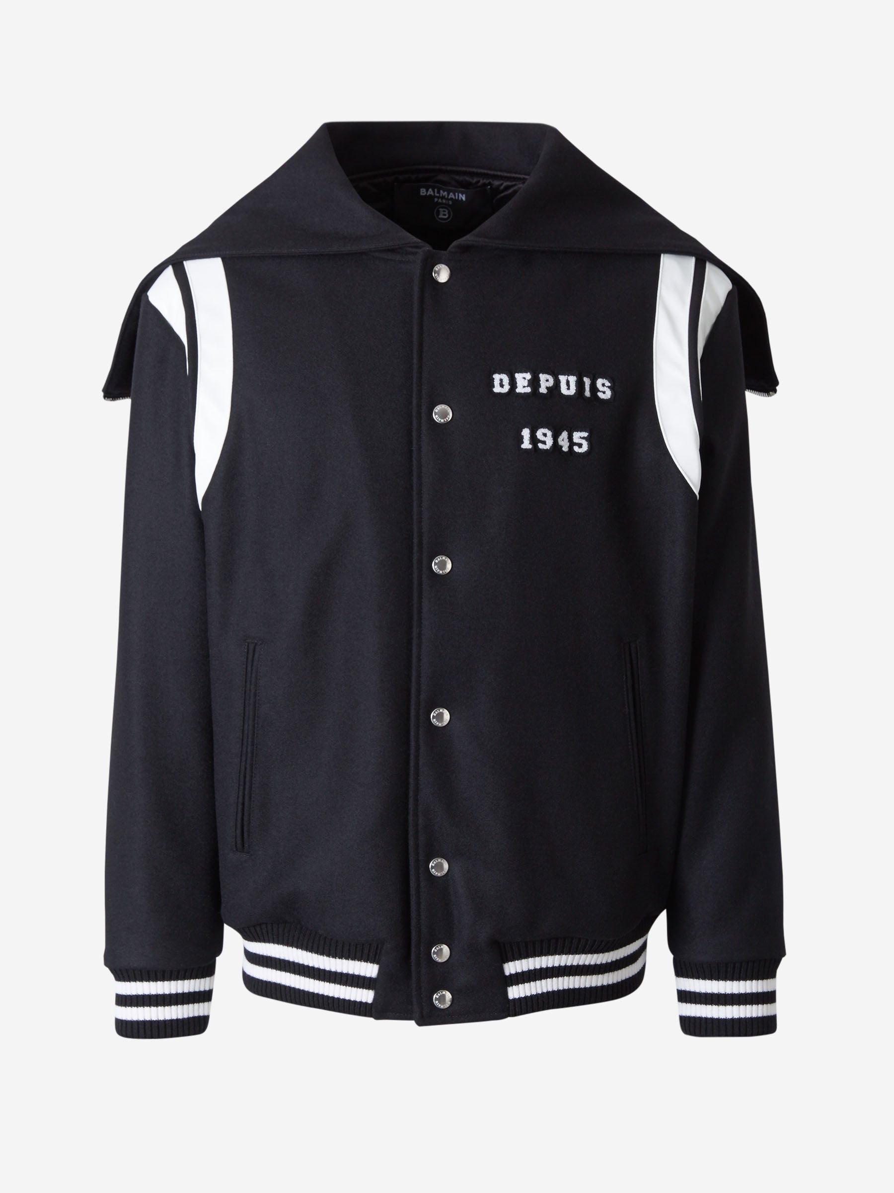 Balmain Chaqueta Logo Bordado color Negro sku 512-001770 01 - Foto 1