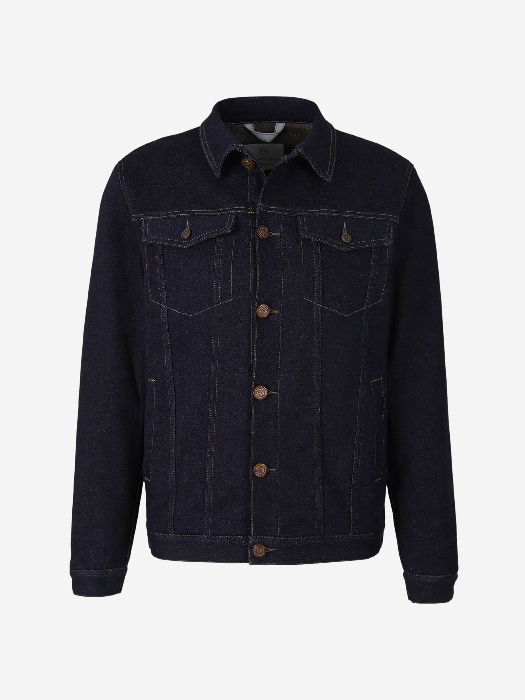 Richard J. Brown Chaqueta Sarga Algodón color Azul Noche sku 512-001821 01 - Foto 1