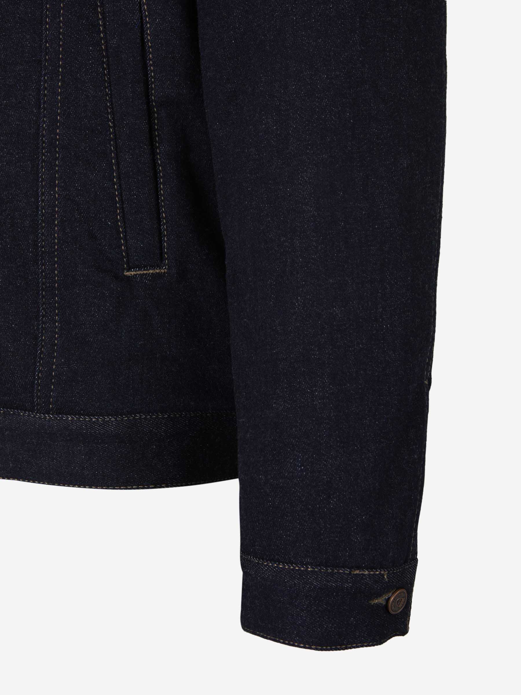 Richard J. Brown Chaqueta Sarga Algodón color Azul Noche sku 512-001821 01 - Foto 4