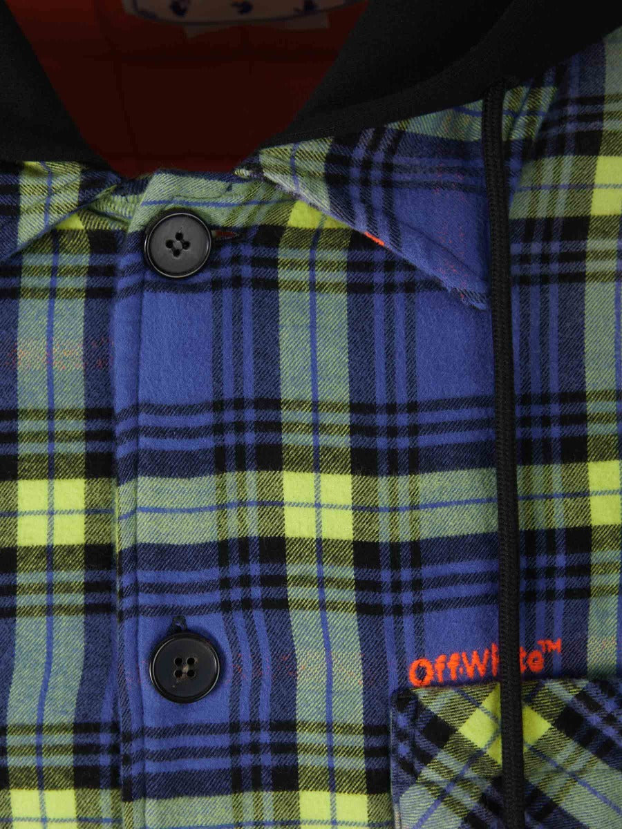 Off-White Chaqueta Camisera Arrows color Azul Cobalto sku 512-001864 01 - Foto 3