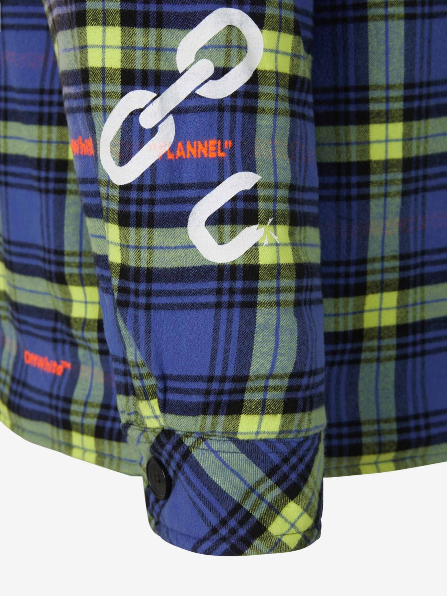 Off-White Chaqueta Camisera Arrows color Azul Cobalto sku 512-001864 01 - Foto 5