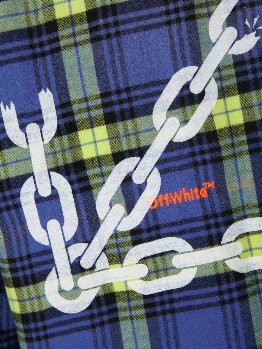 Off-White Chaqueta Camisera Arrows color Azul Cobalto sku 512-001864 01 - Foto 7